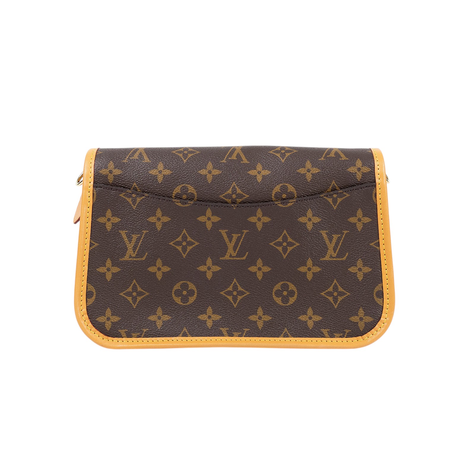 路易威登 LOUIS VUITTON Diane 腋下包法棍 單肩背包 經典帆布 M45985 晶片款 棕原花DIANE法棍包 原廠盒子/防塵袋