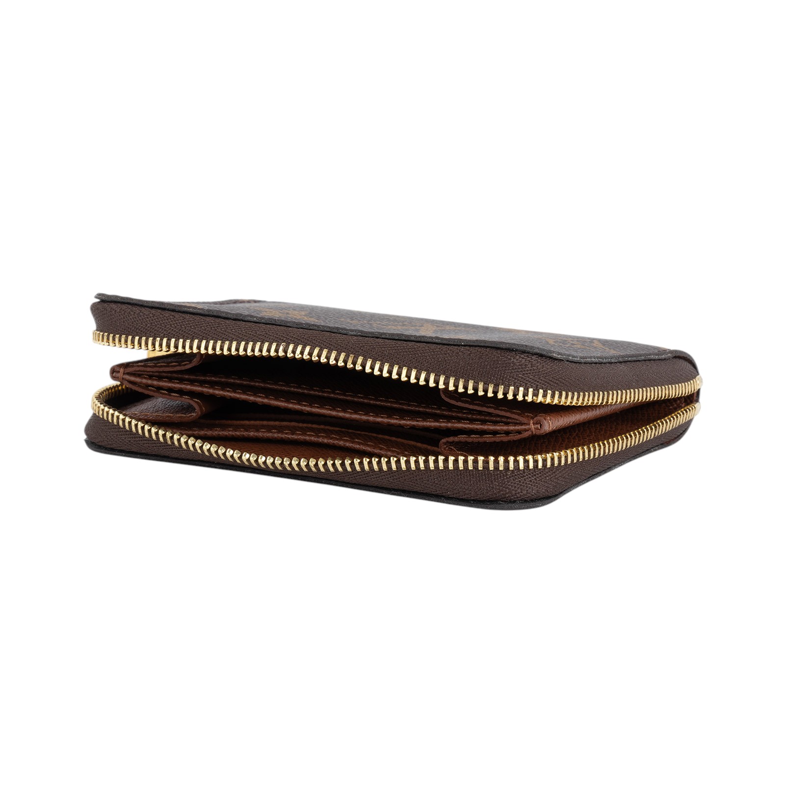 路易威登 LOUIS VUITTON 拉鏈零錢包 經典帆布 M60067 晶片款 棕原花拉鏈零錢包 防塵袋