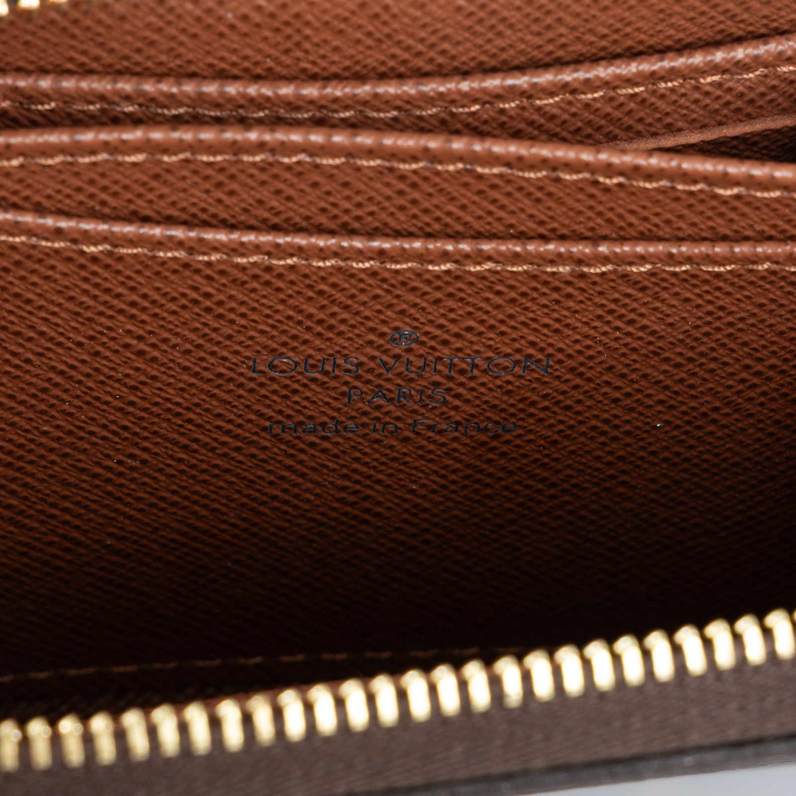 路易威登 LOUIS VUITTON 拉鏈零錢包 經典帆布 M60067 晶片款 棕原花拉鏈零錢包 防塵袋
