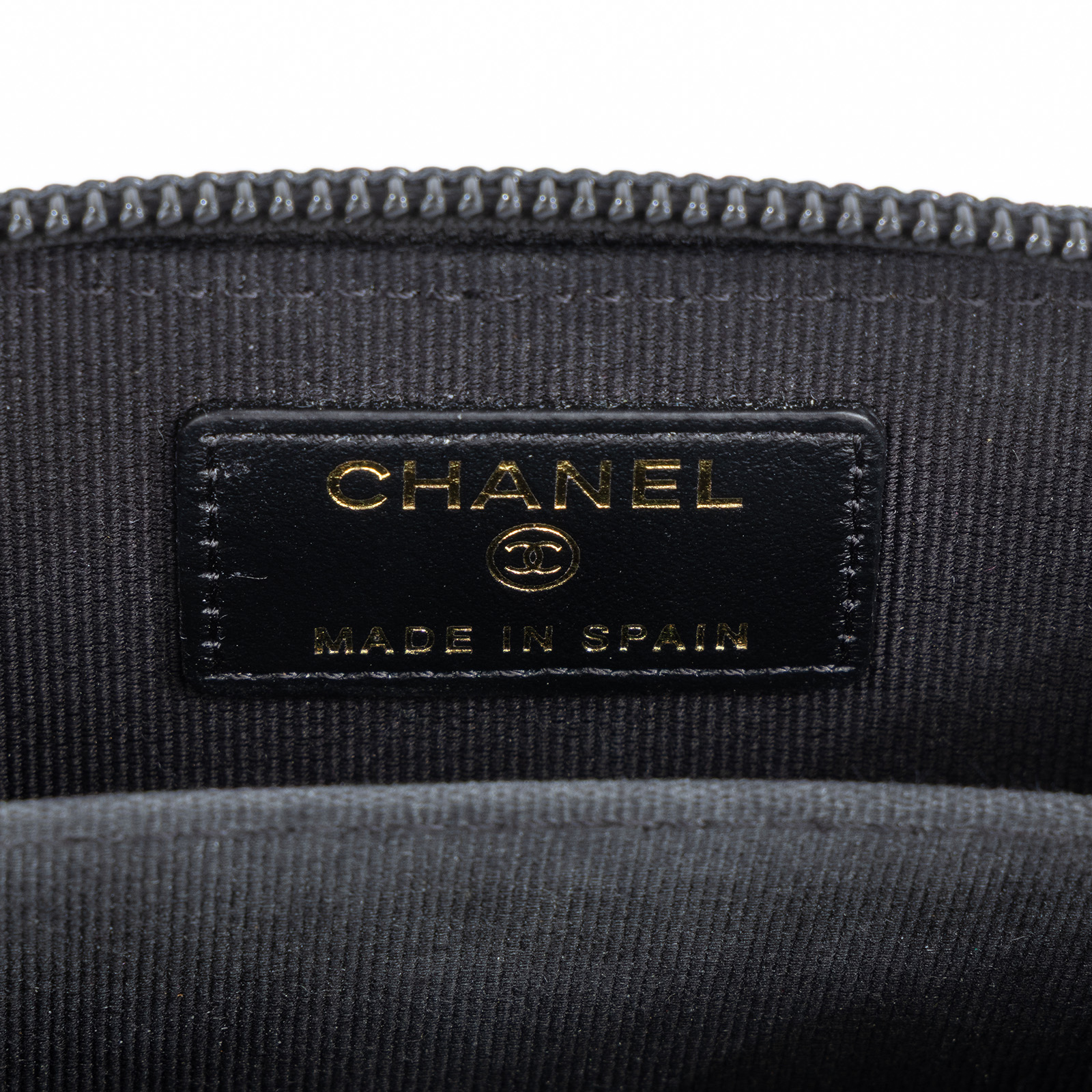 香奈兒 CHANEL BOY 拉鍊 零錢包 A80602 B01490 31開黑金荔枝BOY零錢包 原廠盒子/防塵袋/購買證明影本