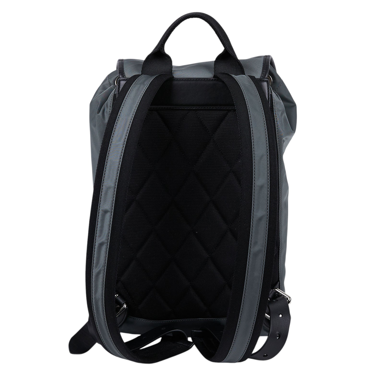 博柏利 BURBERRY Aviator Rucksack 後背包 80618041 灰綠尼龍後背包 防塵袋