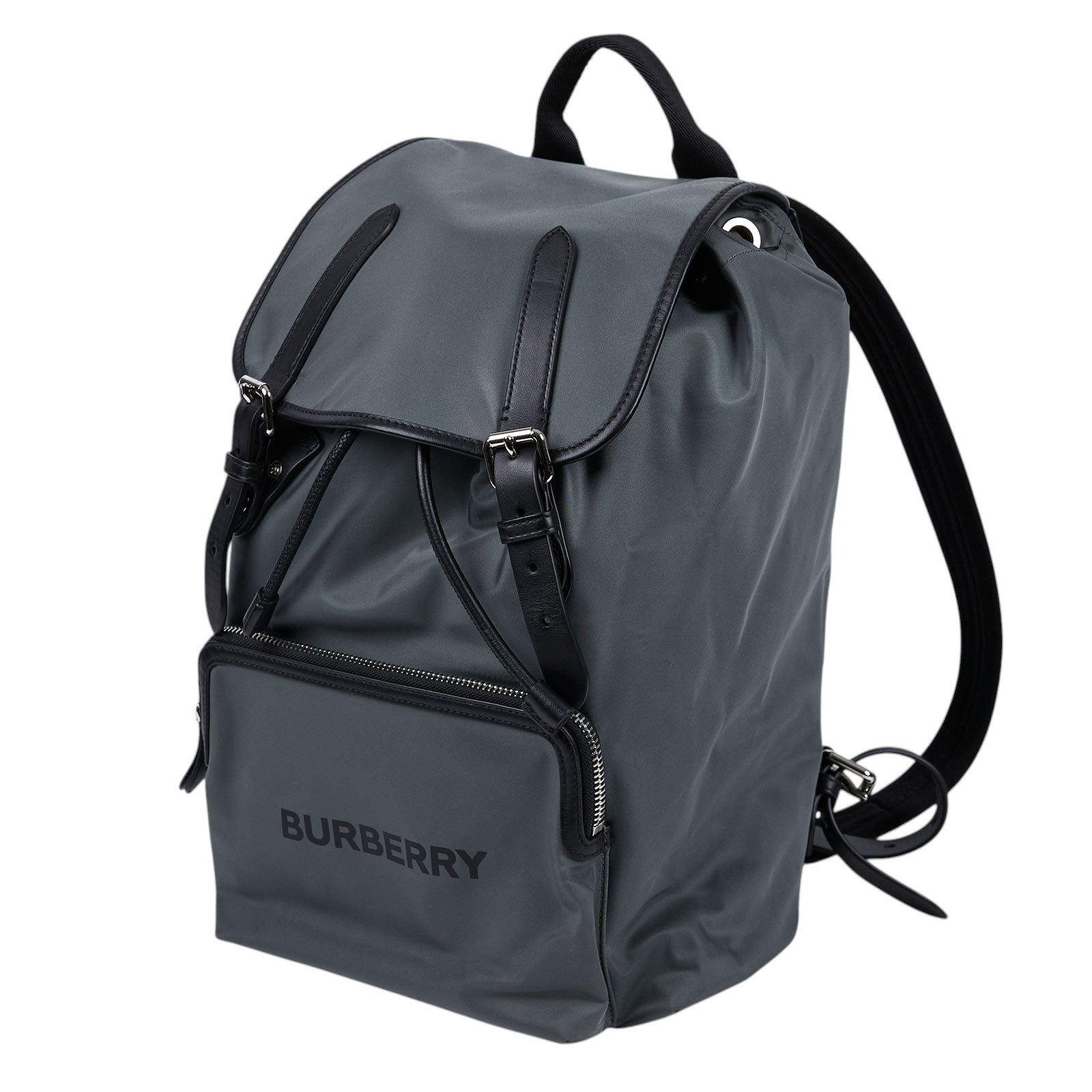 博柏利 BURBERRY Aviator Rucksack 後背包 80618041 灰綠尼龍後背包 防塵袋