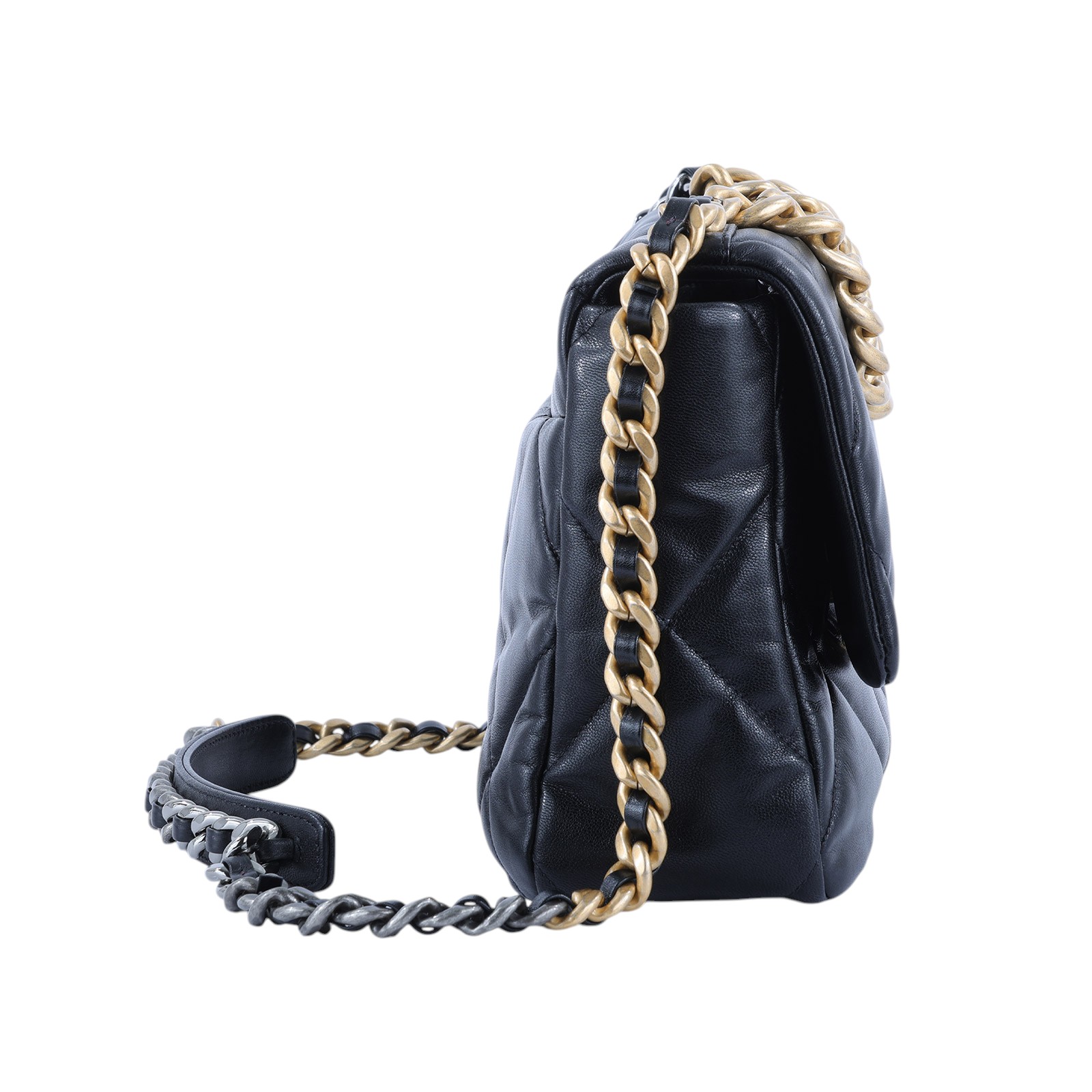 香奈兒 CHANEL 19 大型口蓋包 AS1161 B03366 30開黑金羊19包 30CM 原廠盒子/防塵袋/保證卡/購買證明影本