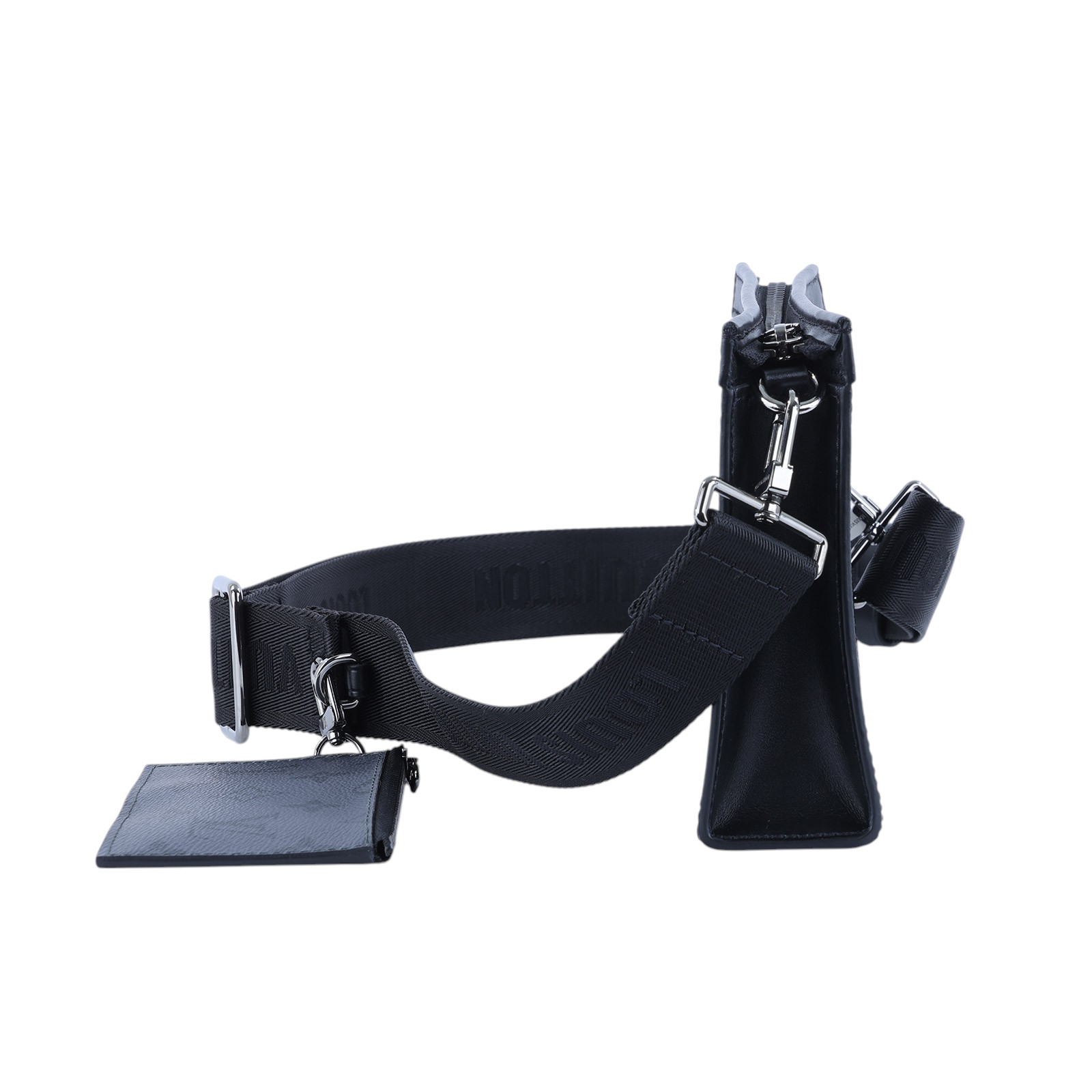 路易威登 LOUIS VUITTON Gaston 隨身錢包 肩背 Eclipse Reverse塗層帆布 黑色 M81124 晶片款  原廠盒子/防塵袋/購買證明