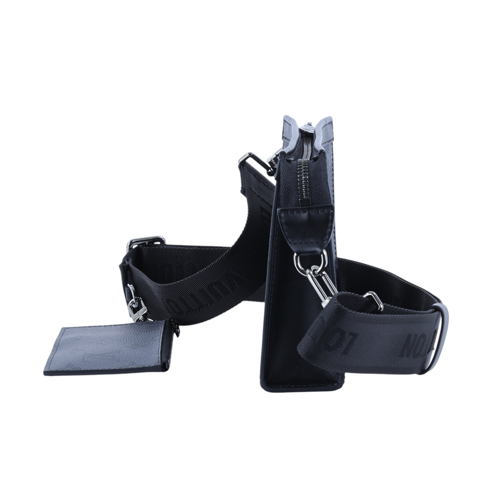 路易威登 LOUIS VUITTON Gaston 隨身錢包 肩背 Eclipse Reverse塗層帆布 黑色 M81124 晶片款  原廠盒子/防塵袋/購買證明