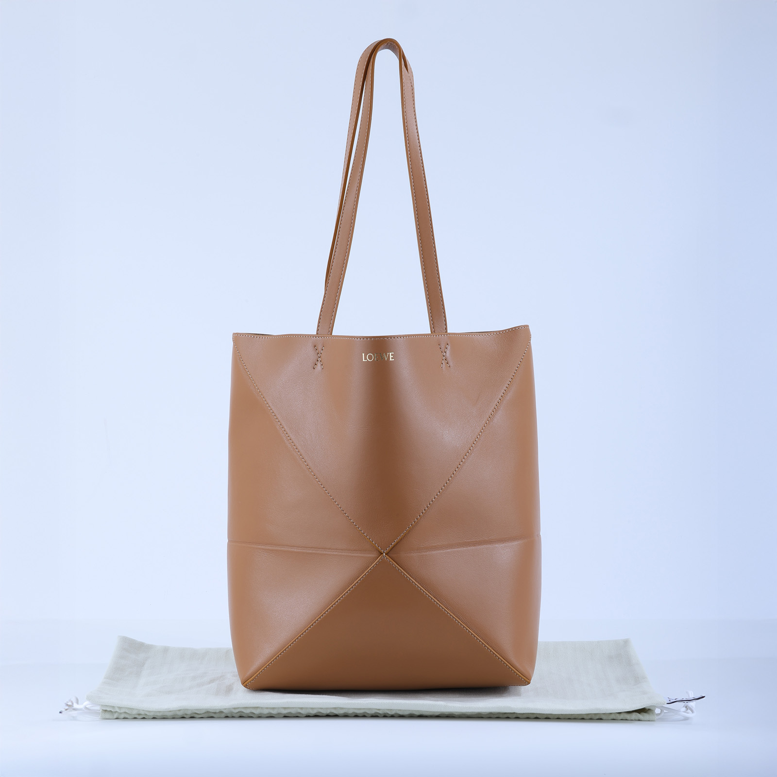 羅意威 LOEWE Puzzle Fold Tote 肩背 手提包 A657G50X01 焦糖Medium Puzzle Fold 防塵袋