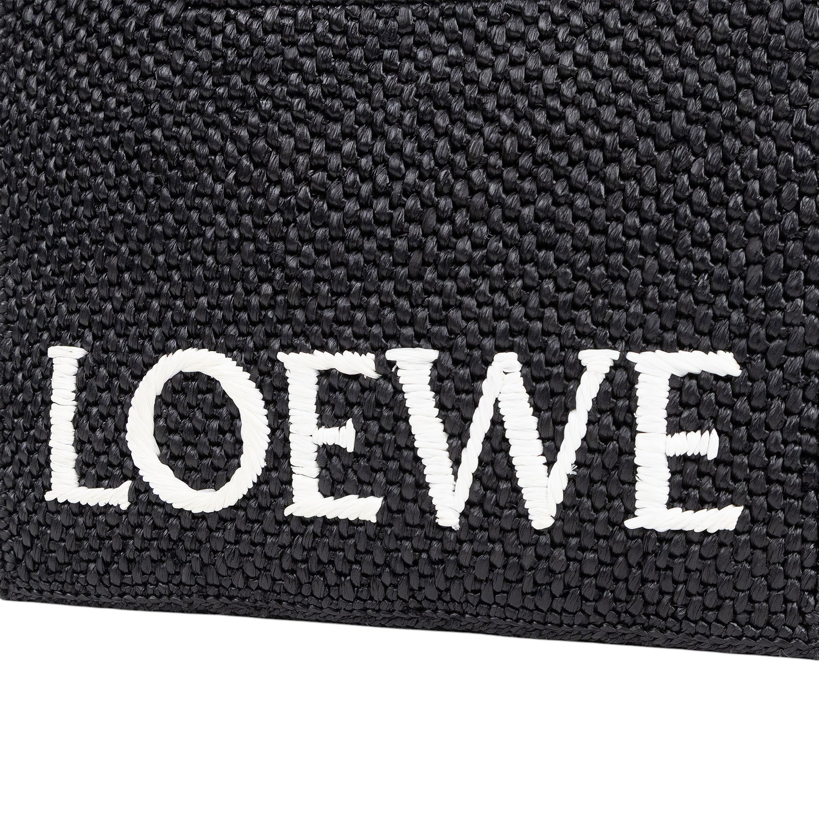 羅意威 LOEWE Small Font Tote 酒椰纖維 小型 托特包 A685B5 黑Font 小號 防塵袋