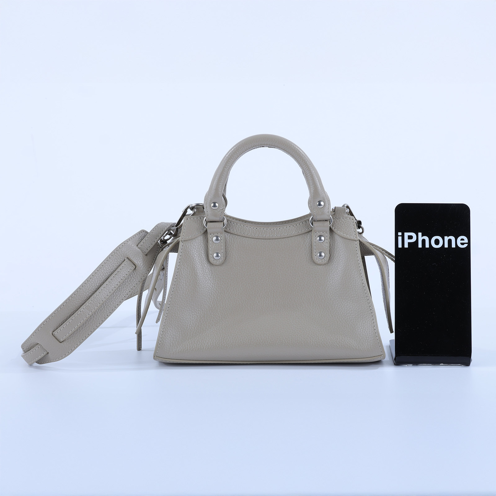 巴黎世家 BALENCIAGA Neo Calassic 迷你 機車包 63852415Y4Y 奶茶Neo City 牛皮迷你兩用機車包 防塵袋