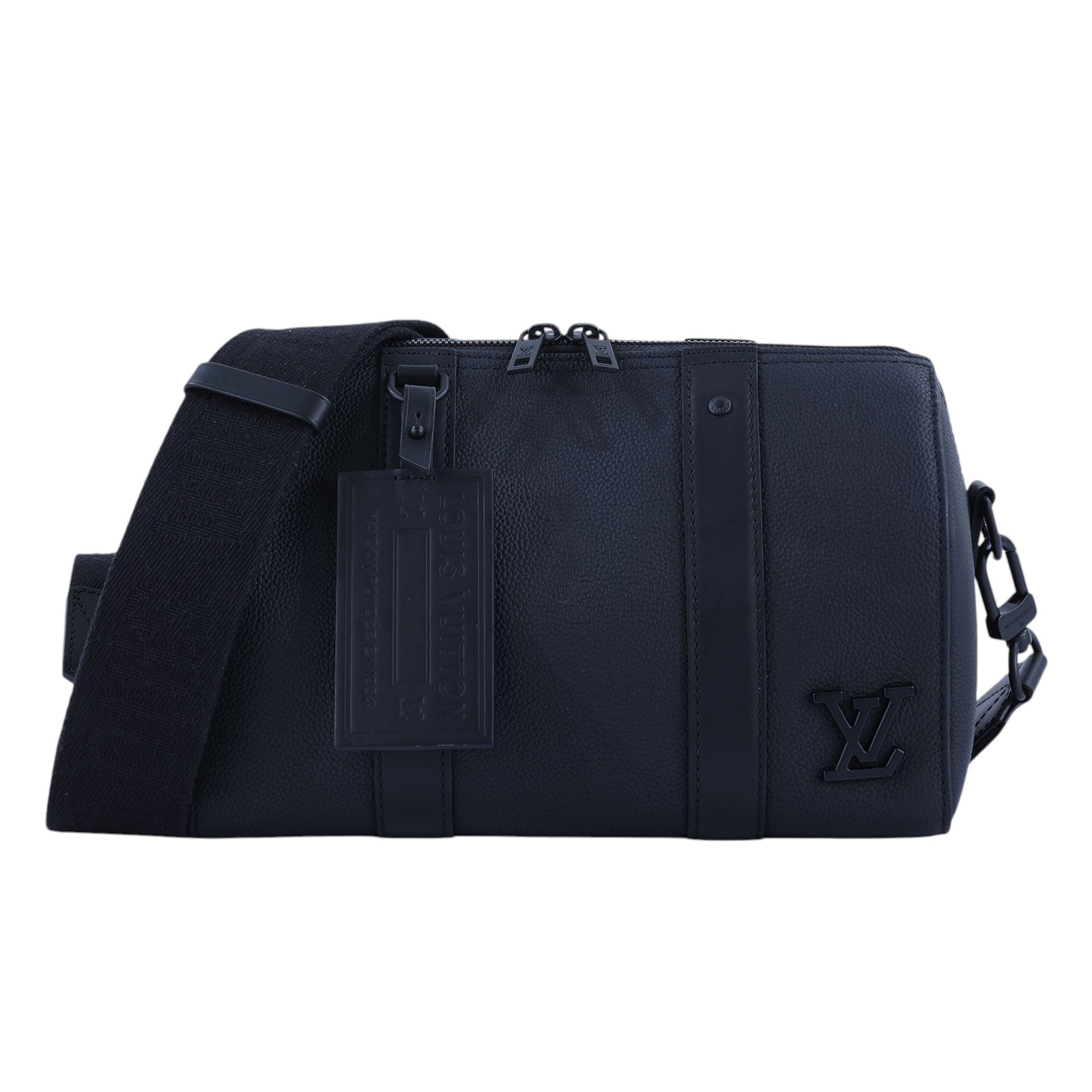 路易威登 LOUIS VUITTON City Keepall 肩背 波士頓包 黑色 M59255 晶片款  原廠盒子/防塵袋/購買證明