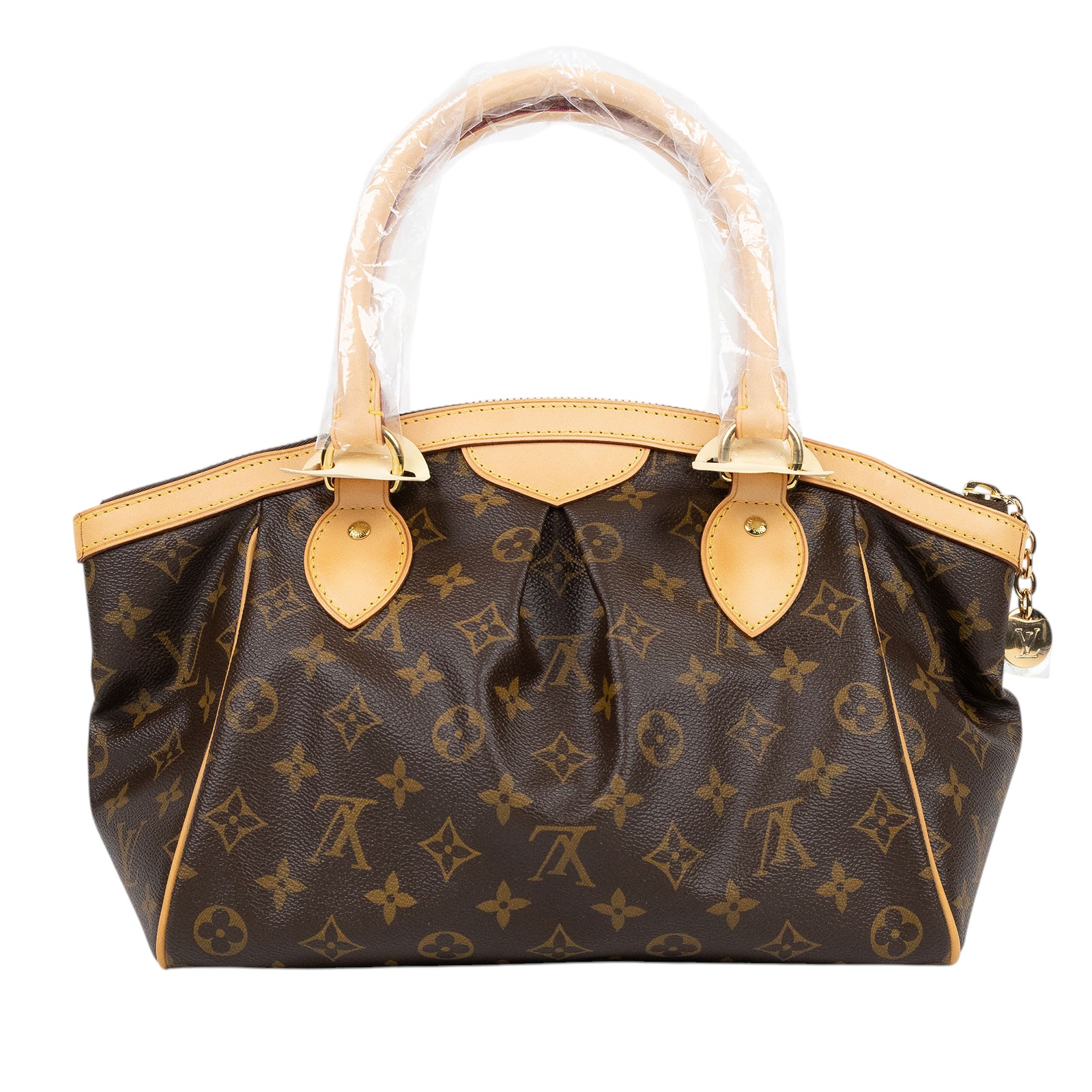 路易威登 LOUIS VUITTON Tivoli PM 經典帆布 M40143 棕原花帆布 Tivoli PM 手提包 防塵袋/購買證明