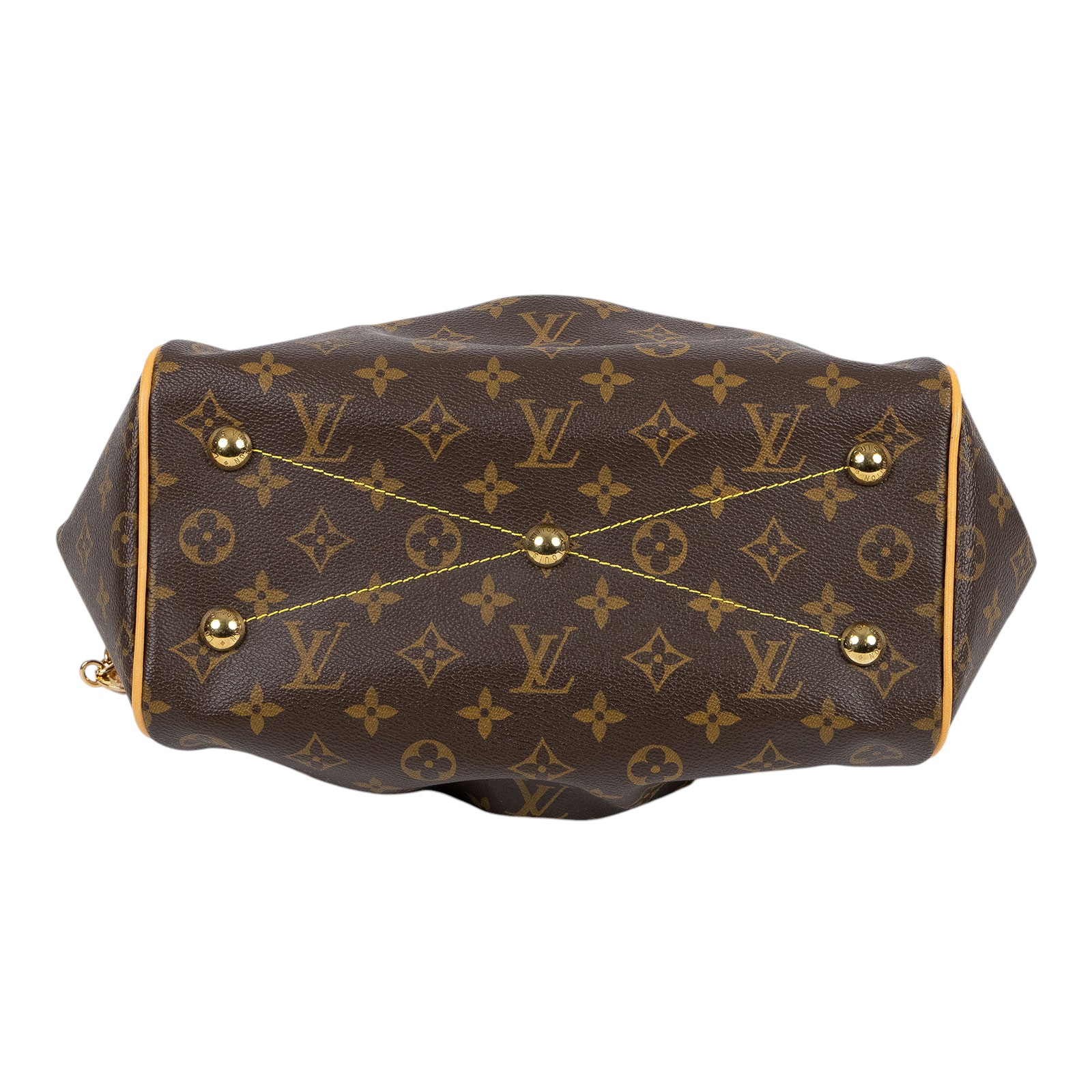 路易威登 LOUIS VUITTON Tivoli PM 經典帆布 M40143 棕原花帆布 Tivoli PM 手提包 防塵袋/購買證明
