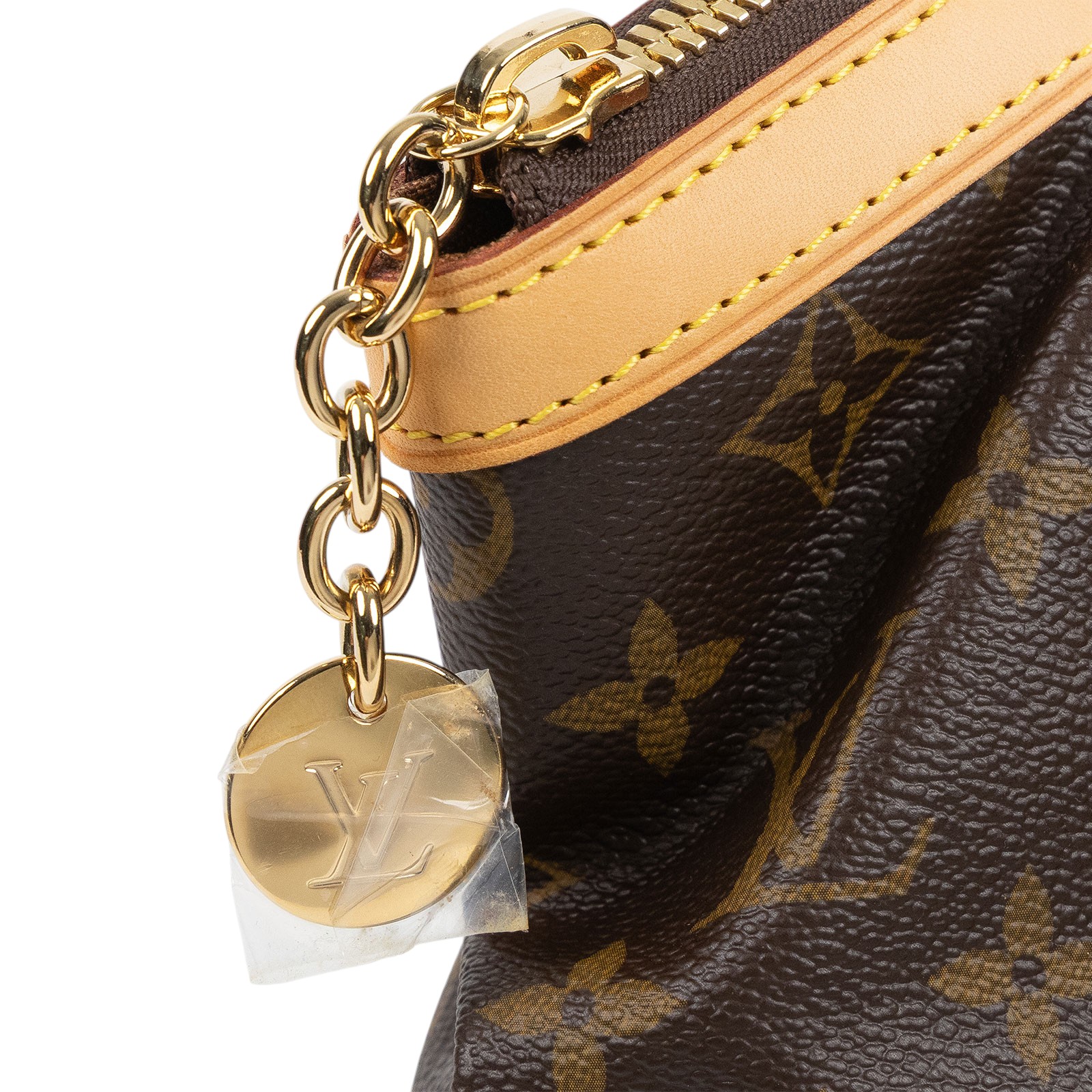 路易威登 LOUIS VUITTON Tivoli PM 經典帆布 M40143 棕原花帆布 Tivoli PM 手提包 防塵袋/購買證明