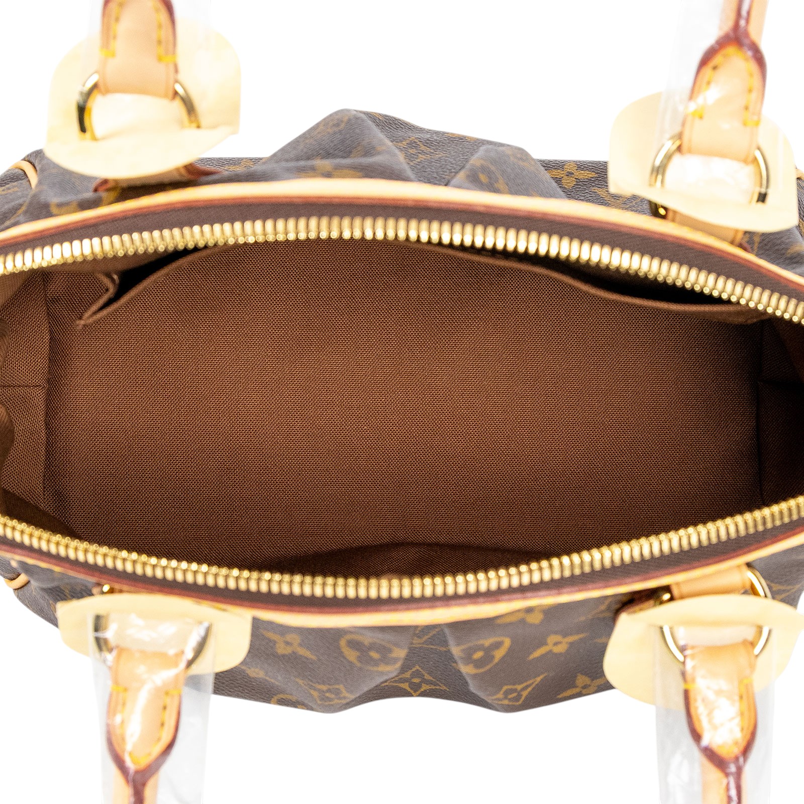 路易威登 LOUIS VUITTON Tivoli PM 經典帆布 M40143 棕原花帆布 Tivoli PM 手提包 防塵袋/購買證明