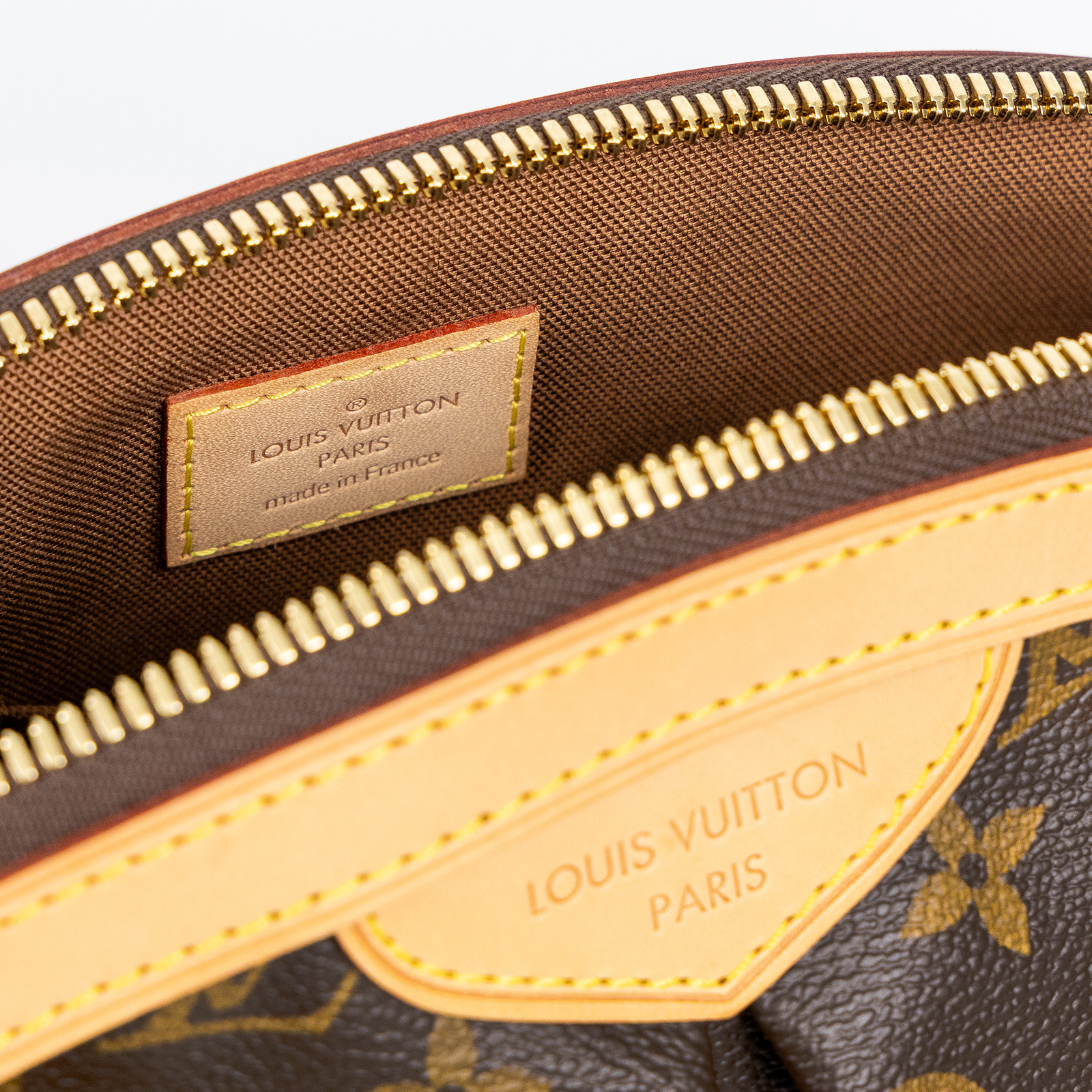路易威登 LOUIS VUITTON Tivoli PM 經典帆布 M40143 棕原花帆布 Tivoli PM 手提包 防塵袋/購買證明