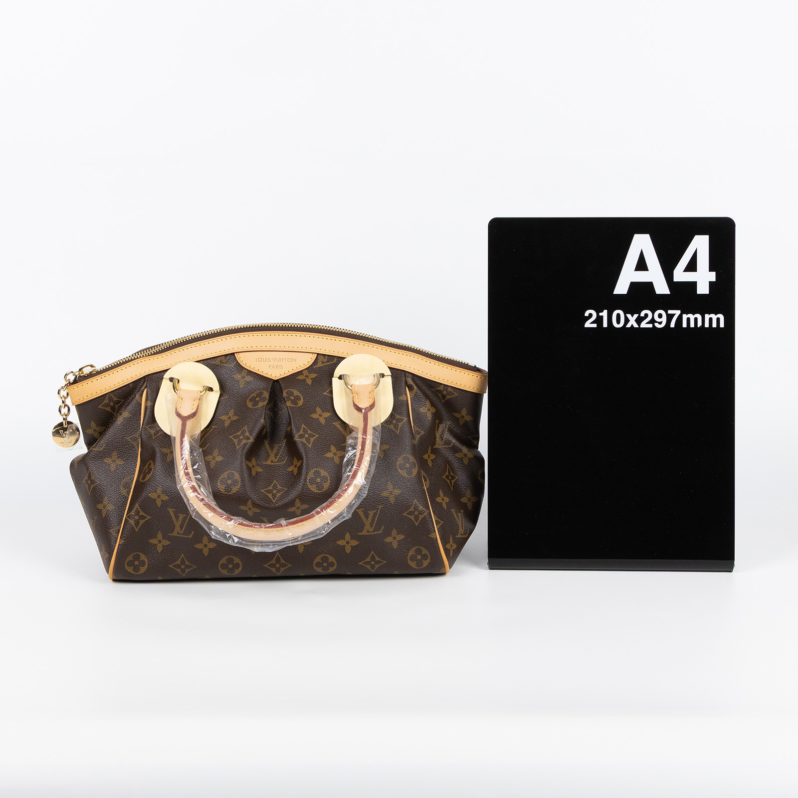 路易威登 LOUIS VUITTON Tivoli PM 經典帆布 M40143 棕原花帆布 Tivoli PM 手提包 防塵袋/購買證明