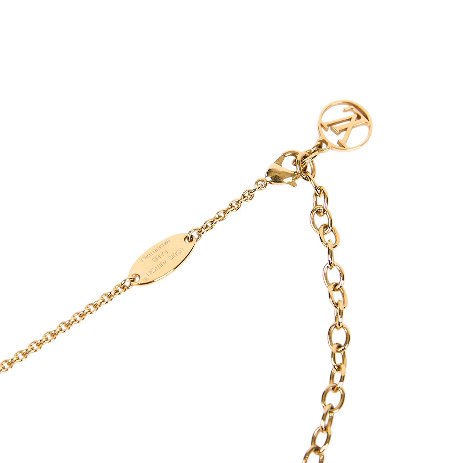 路易威登 LOUIS VUITTON LV Iconic 項鏈 金色 M00596 水鑽ICONIC項鍊 無附屬品