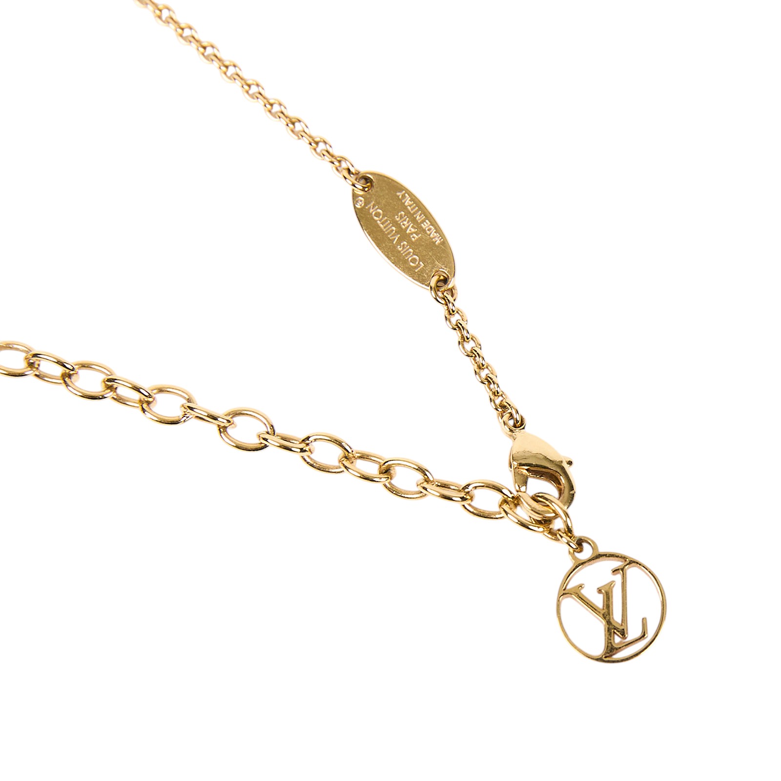 路易威登 LOUIS VUITTON LV Iconic 項鏈 金色 M00596 水鑽ICONIC項鍊 無附屬品