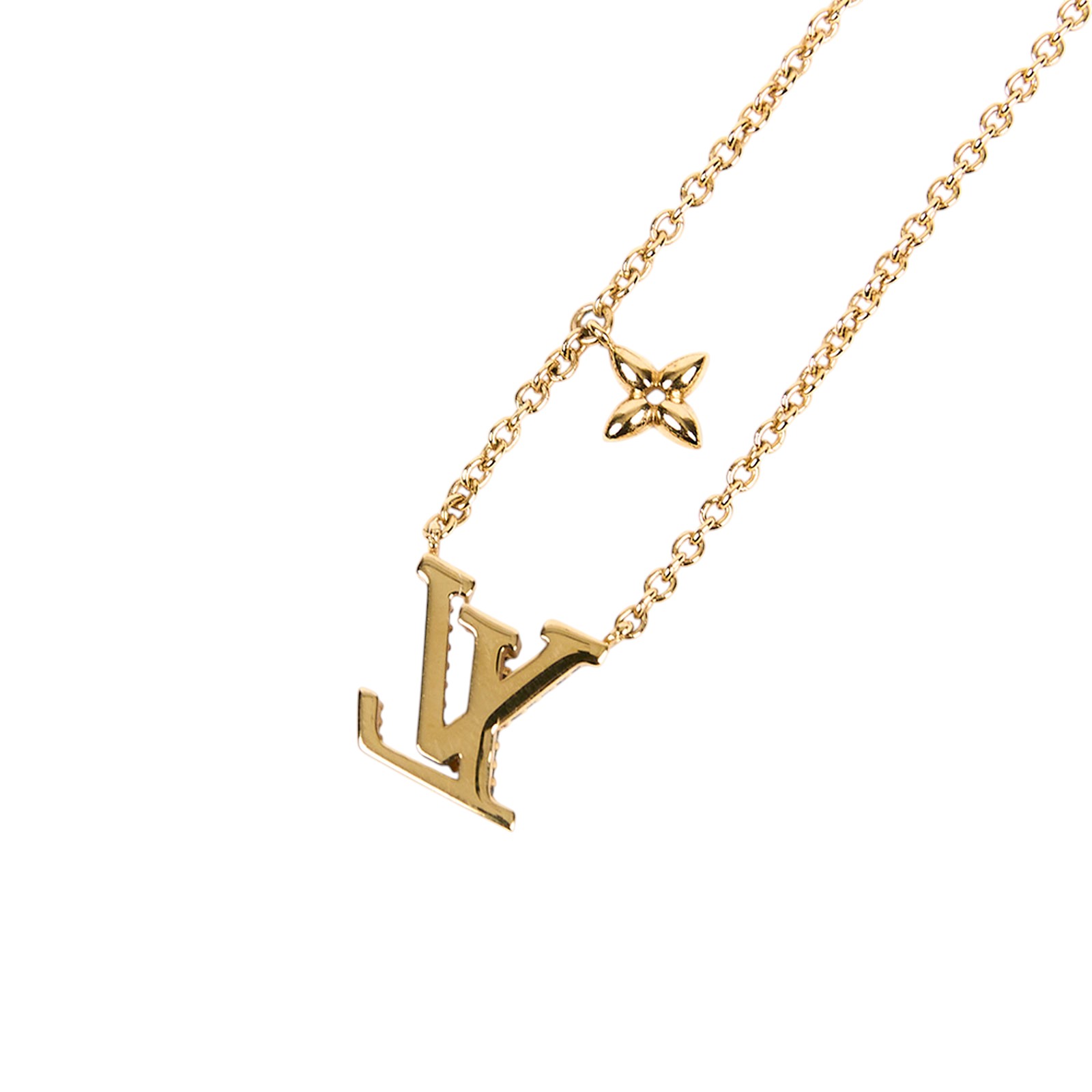 路易威登 LOUIS VUITTON LV Iconic 項鏈 金色 M00596 水鑽ICONIC項鍊 無附屬品