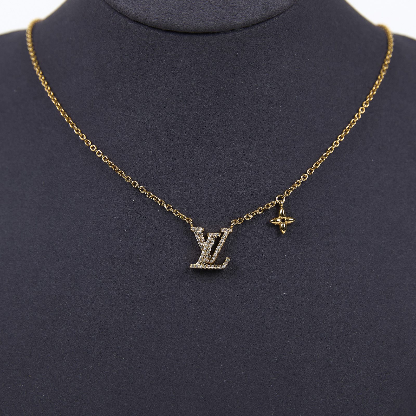 路易威登 LOUIS VUITTON LV Iconic 項鏈 金色 M00596 水鑽ICONIC項鍊 無附屬品
