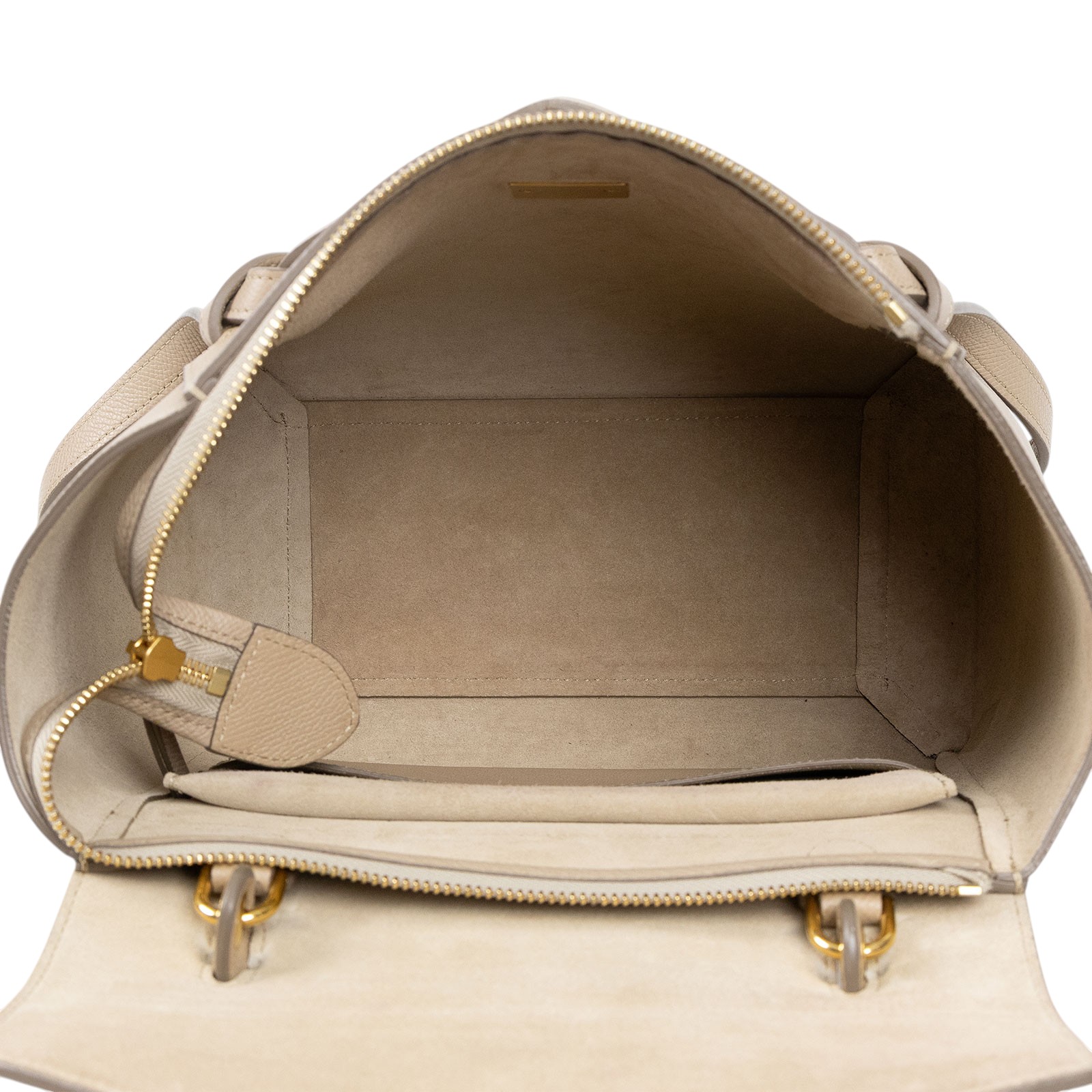 思琳 CELINE Belt 珠地小牛皮 小巧型 肩背 手提 鯰魚包  189153ZVA 奶茶鯰魚包 無附屬品