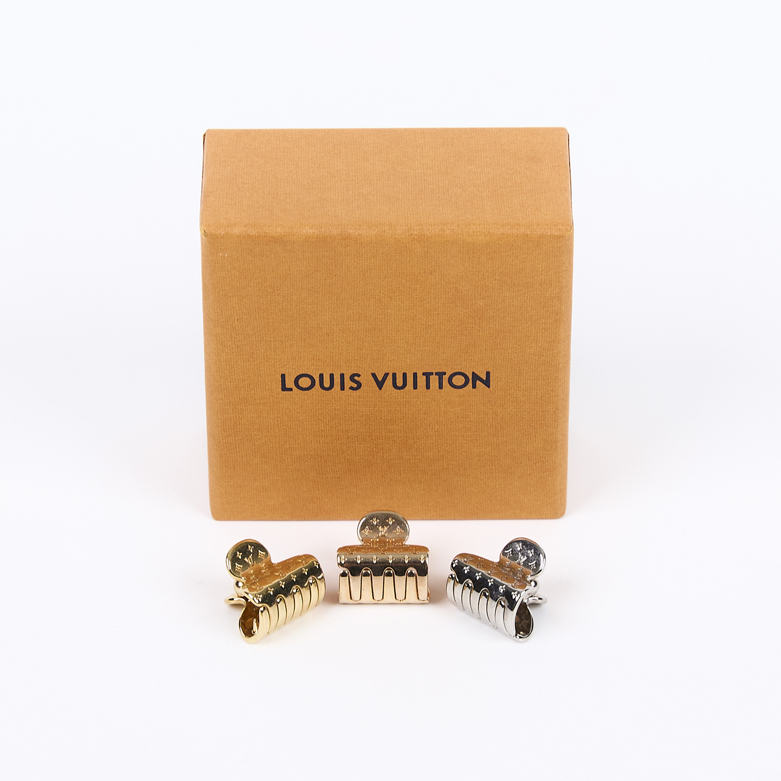 路易威登 LOUIS VUITTON Nanogram 髮夾組 M68940 Nanogram Hair Clip Set 三色髮夾 原廠盒子