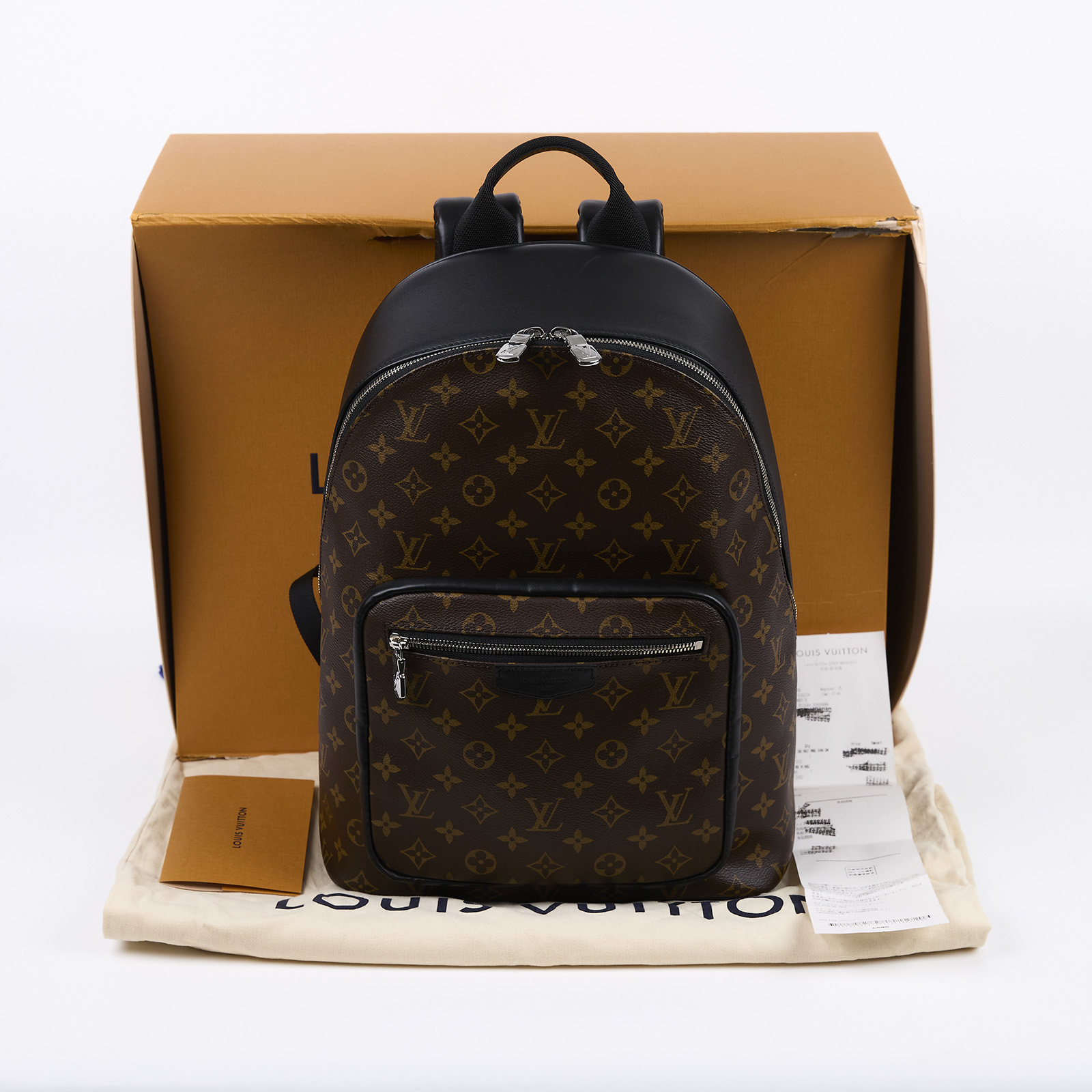 路易威登 LOUIS VUITTON Josh 經典帆布 後背包 M45349 晶片款 原花JOSH後背包 原廠盒子/防塵袋/日本購買證明