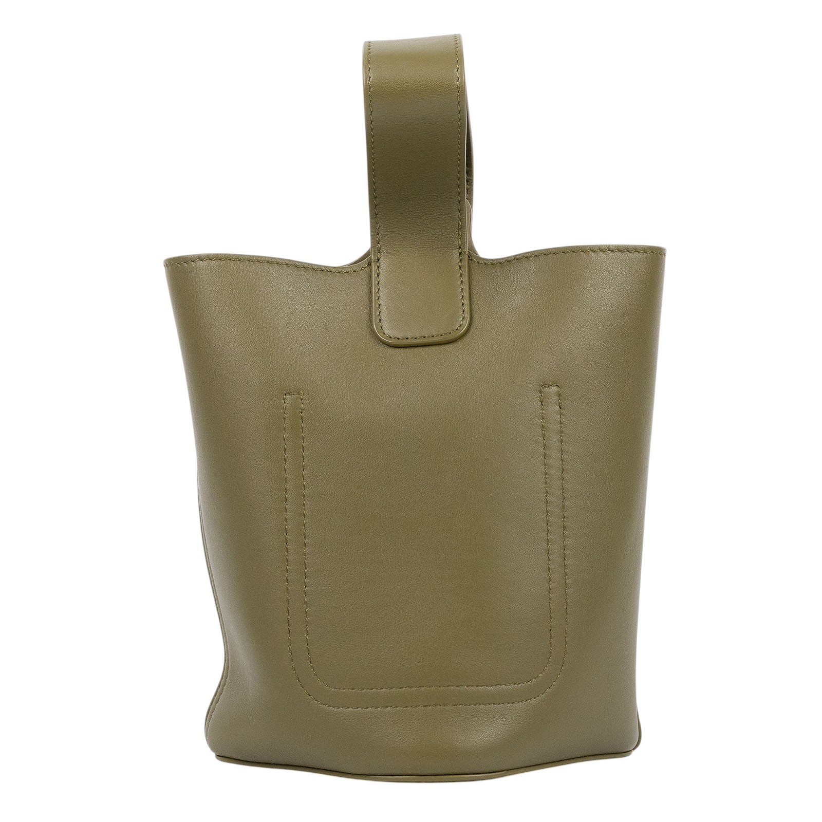 羅意威 LOEWE Mini Pebble Bucket bag 肩背 手提水桶包 AANBBBMX01 墨綠PEBBLE MINI 原廠盒子/防塵袋