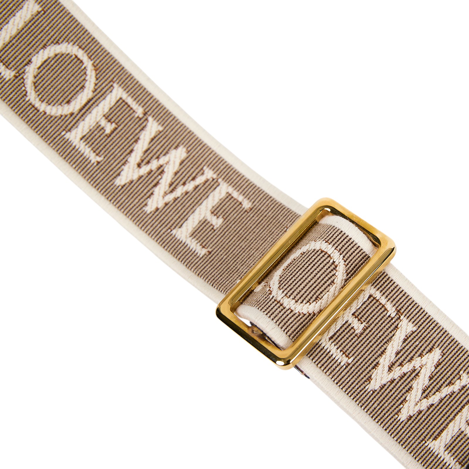 羅意威 LOEWE 緹花織 小牛皮 Anagram 肩帶 C073T87X01 灰LOGO帆布背帶 原廠盒子/防塵袋