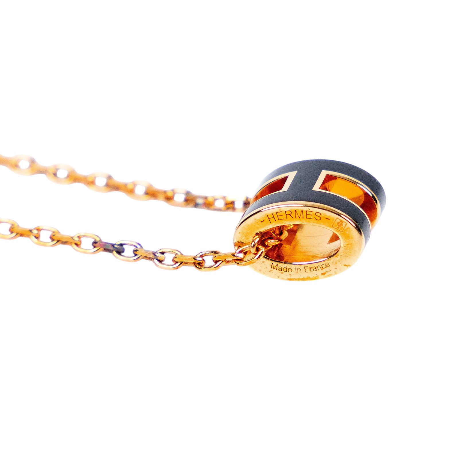 愛馬仕 Hermes Mini Pop H 墜飾 黑色 H147992Fv03 黑金色MINI POP H 項鍊 原廠盒子/防塵袋