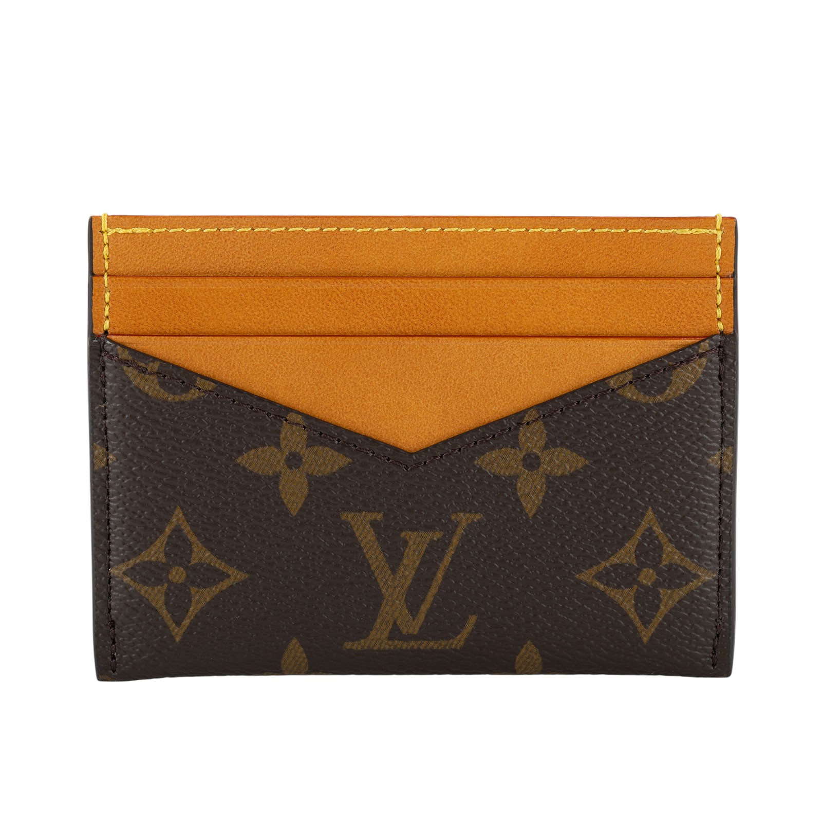 路易威登 LOUIS VUITTON Triple 名片夾 M14733 晶片款 棕原花Triple 名片夾 原廠盒子/防塵袋/購買證明