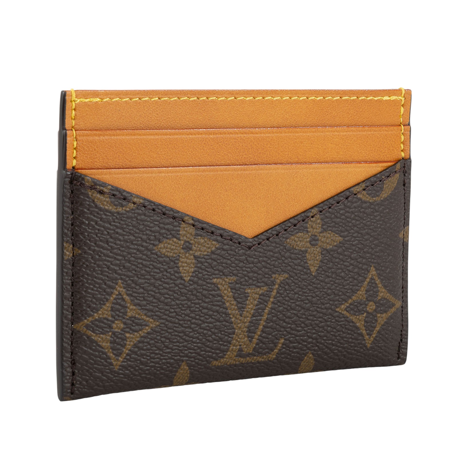 路易威登 LOUIS VUITTON Triple 名片夾 M14733 晶片款 棕原花Triple 名片夾 原廠盒子/防塵袋/購買證明