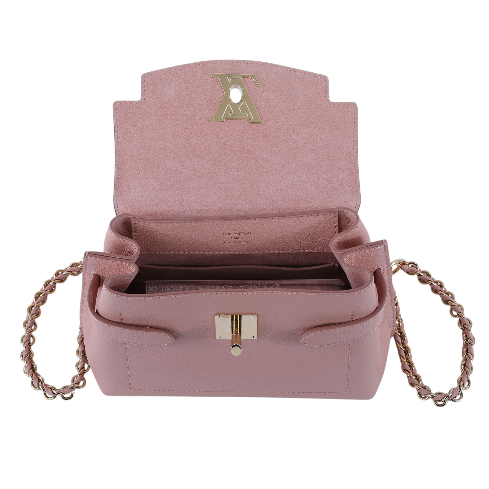 路易威登 LOUIS VUITTON LockMe Ever Mini Green/White 小牛皮 手提 斜背包 M22626 晶片款  原廠盒子/防塵袋/購買證明