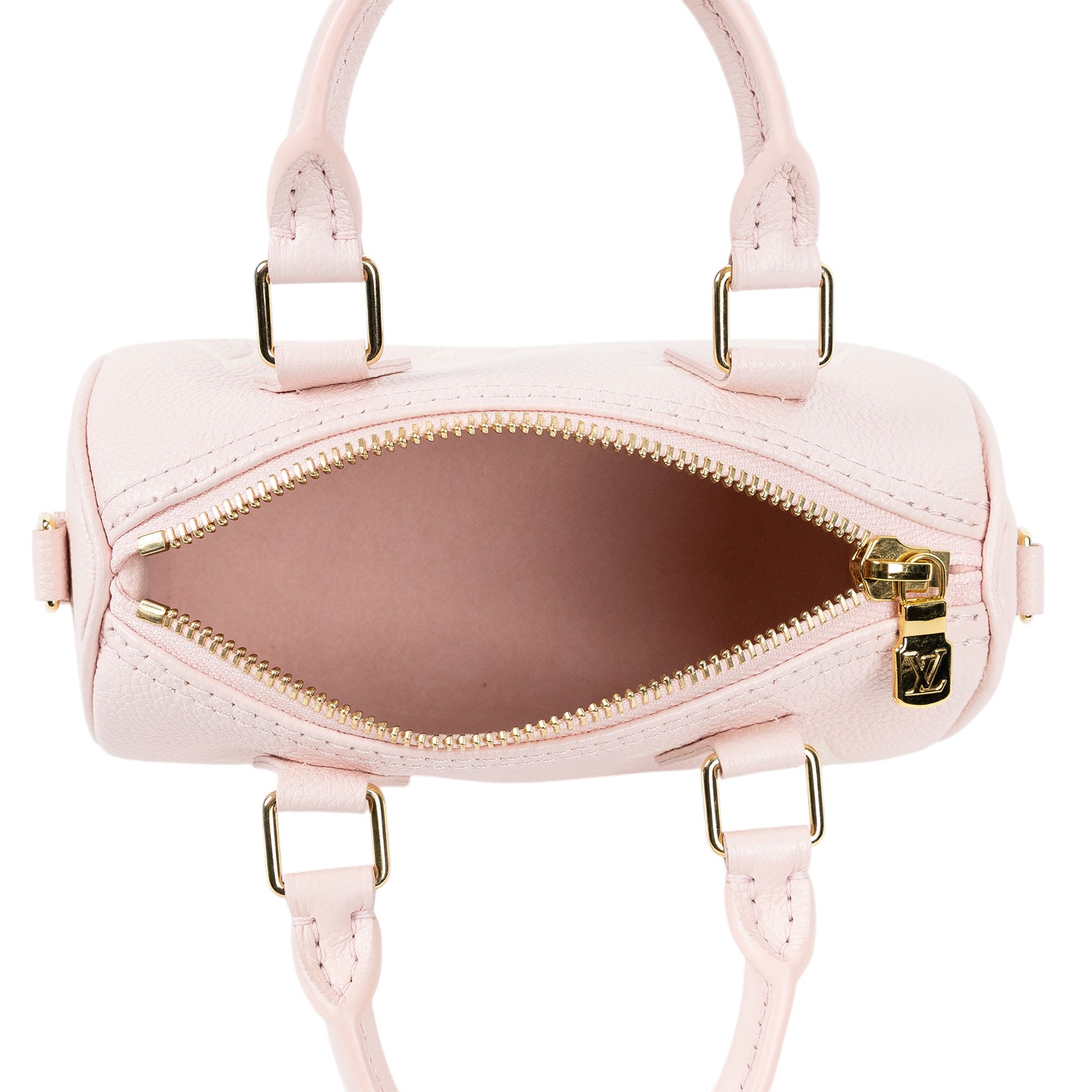 路易威登 LOUIS VUITTON Nano Speedy 手提 肩背包 Rose色 White Quartz色 M14226 晶片款  防塵袋/鍊帶