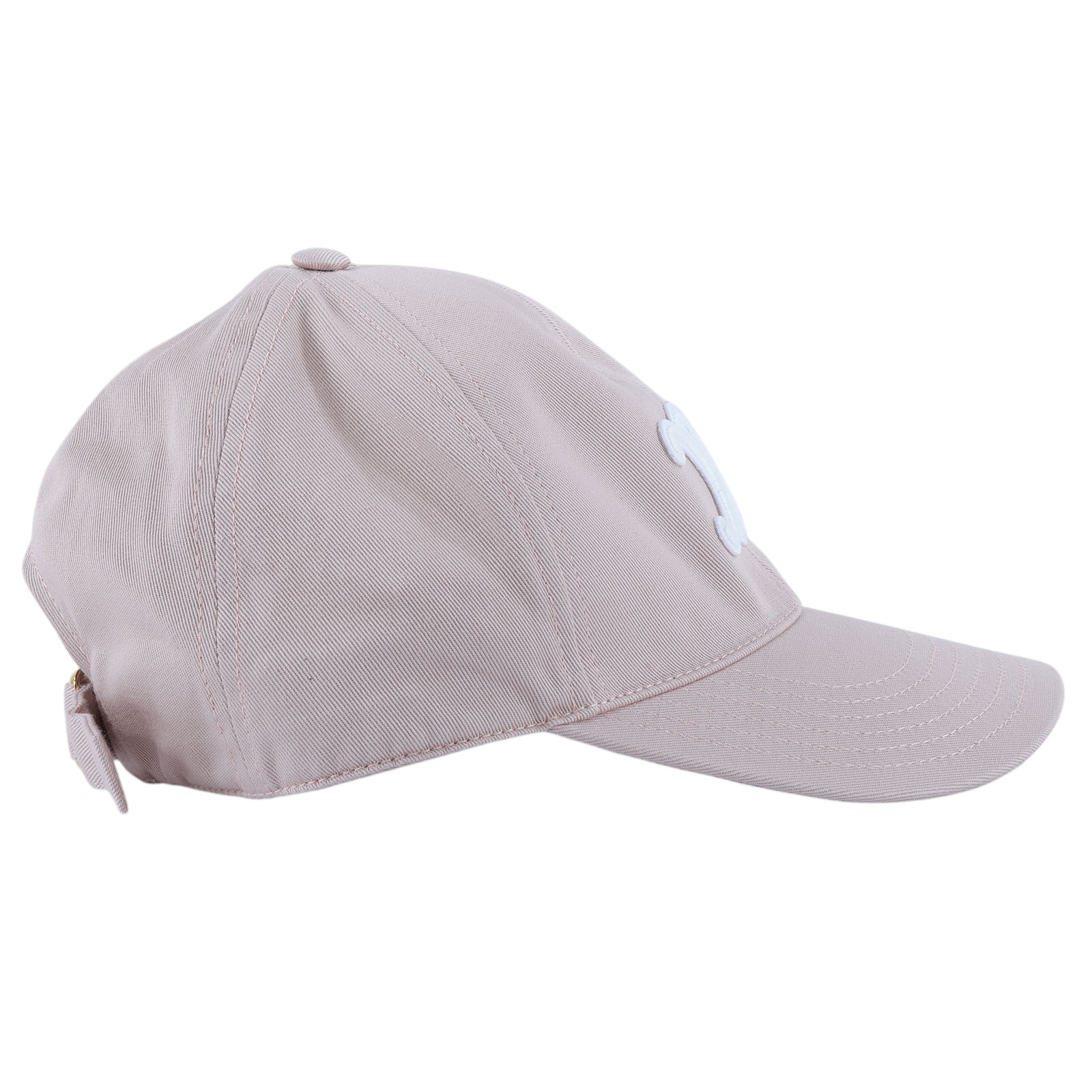 思琳 CELINE Triomphe 棉質棒球帽 2AUT6234X_L 粉拚白LOGO棒球帽 無附屬品