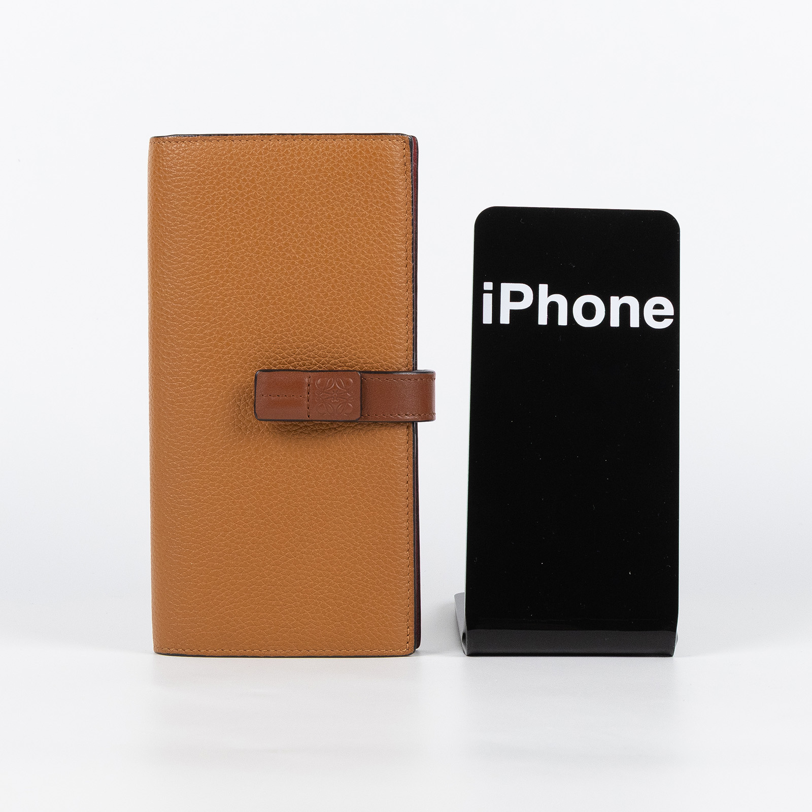 羅意威 LOEWE 粒面牛皮直式錢包 長夾 C660S40X01 咖啡長夾 防塵袋/原廠盒子