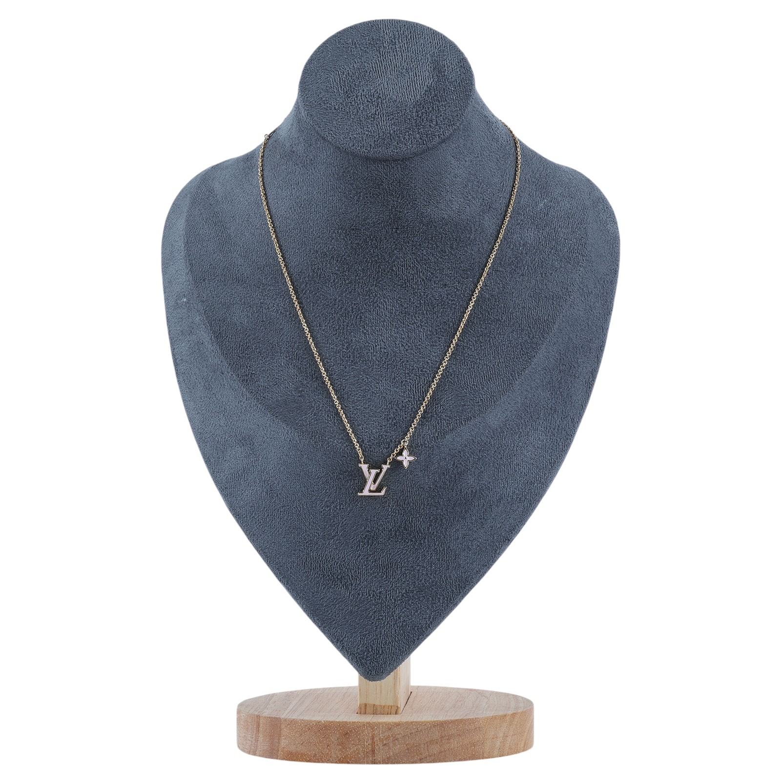 路易威登 LOUIS VUITTON LV Iconic 琺瑯項鏈 M01215 粉Iconic琺瑯項鍊 無附屬品