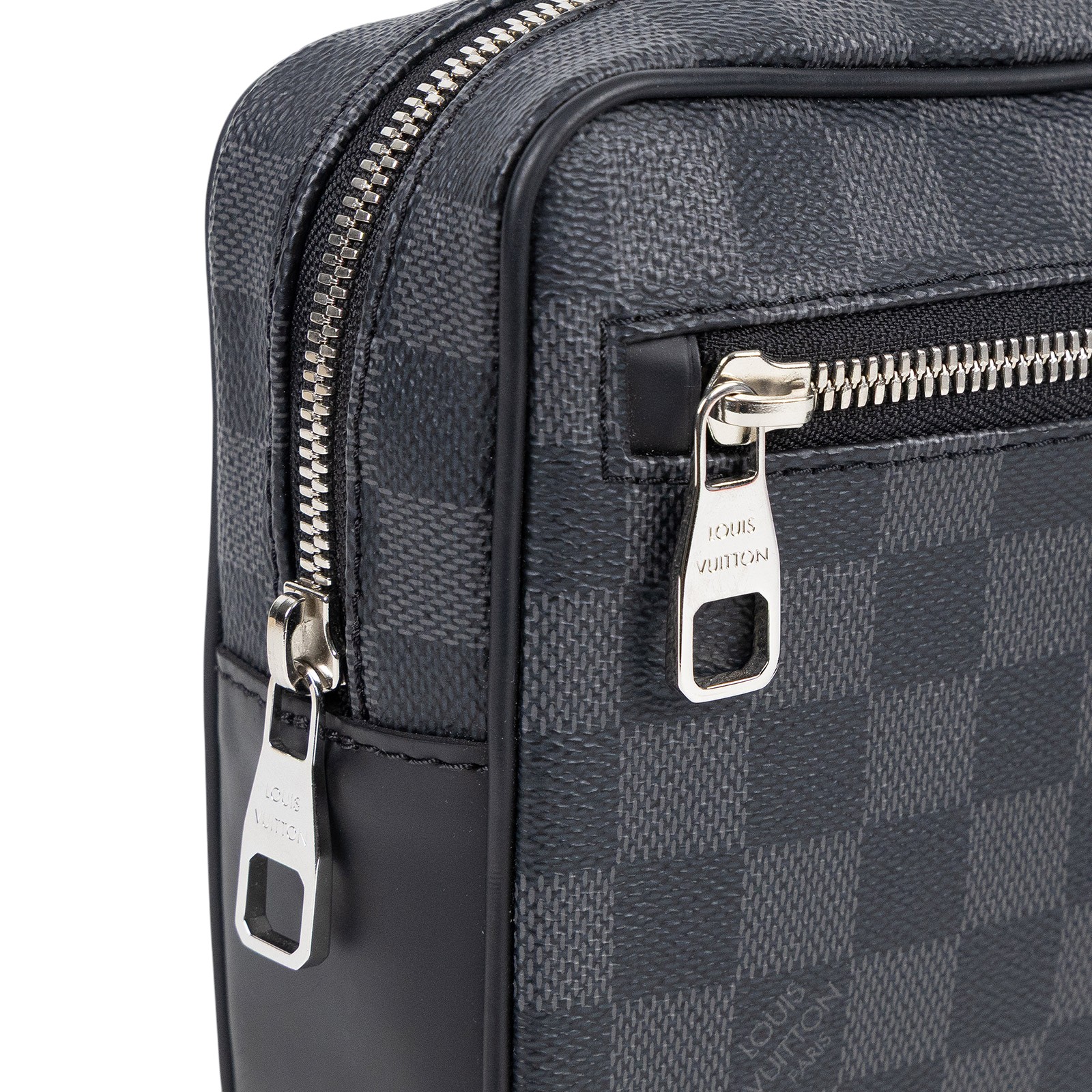 路易威登 LOUIS VUITTON Kasai 手拿包 N41664 晶片款 黑棋盤格手拿包 防塵袋