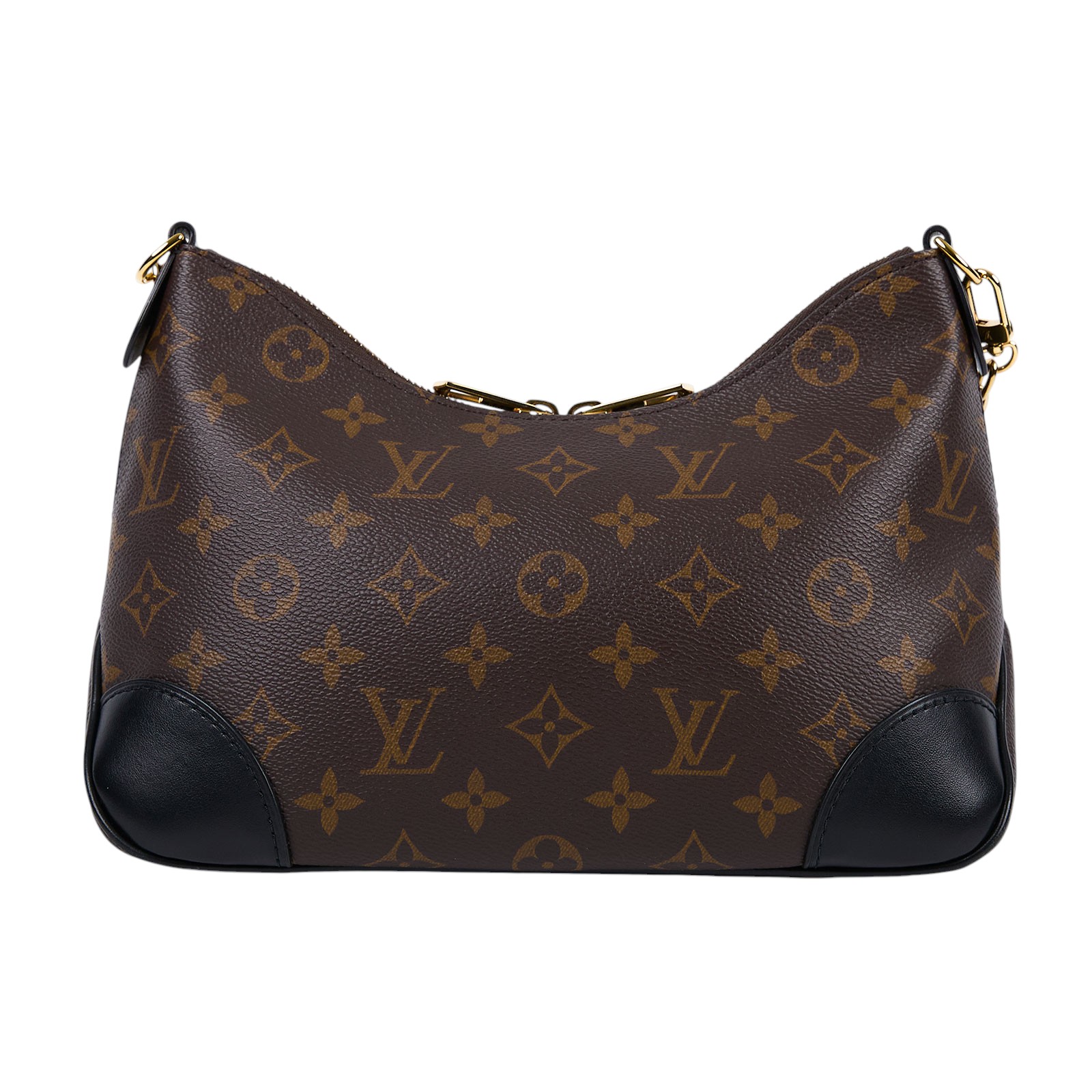 路易威登 LOUIS VUITTON Boulogne 黑色 牛角包 手提 斜肩背包 M45831 晶片款 原花Boulogne PM 原廠盒子/防塵袋