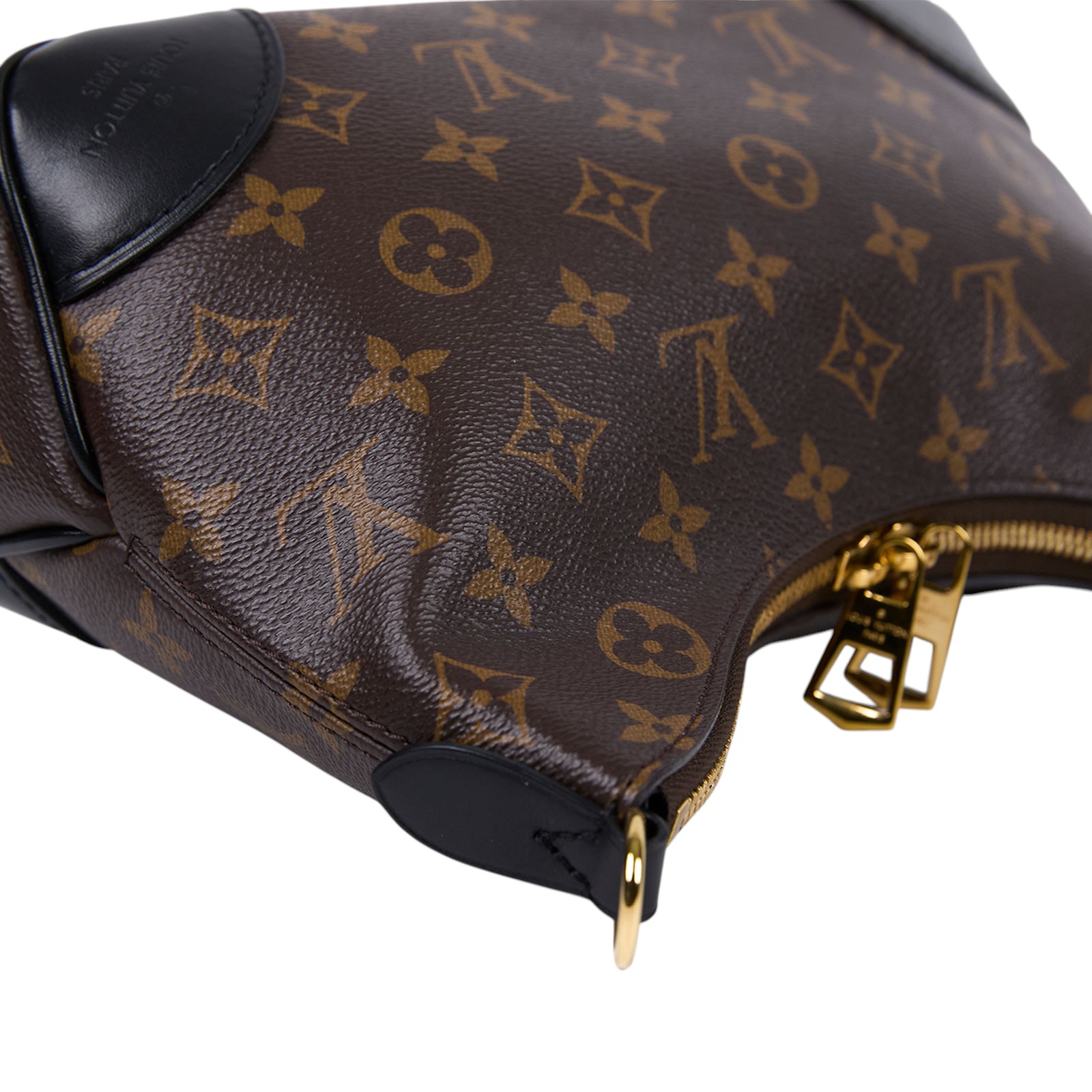 路易威登 LOUIS VUITTON Boulogne 黑色 牛角包 手提 斜肩背包 M45831 晶片款 原花Boulogne PM 原廠盒子/防塵袋