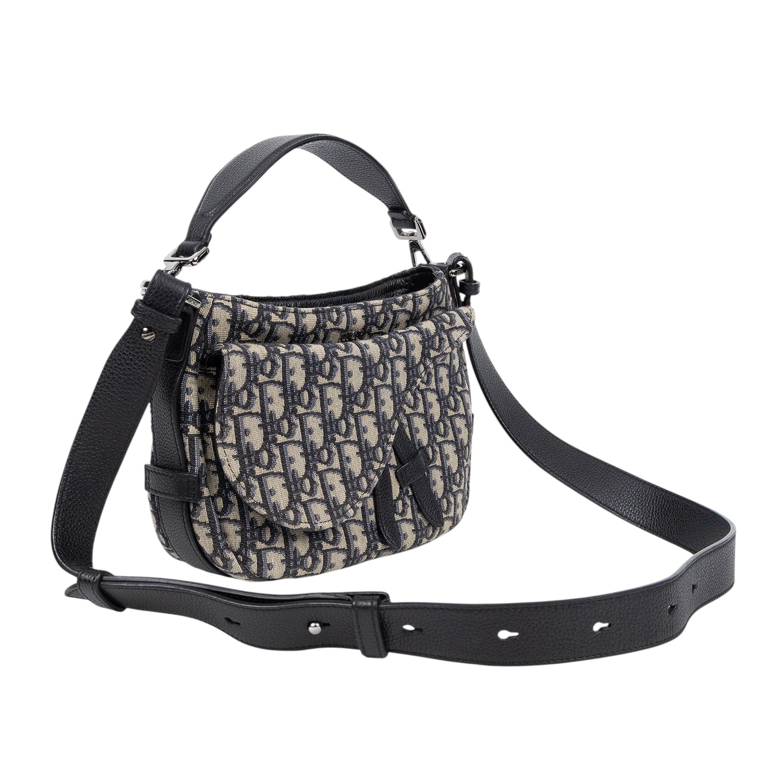 迪奧 CHRISTIAN DIOR Mini Saddle Soft 肩背包 1ADHO024YKY  原廠盒子/防塵袋/購買證明