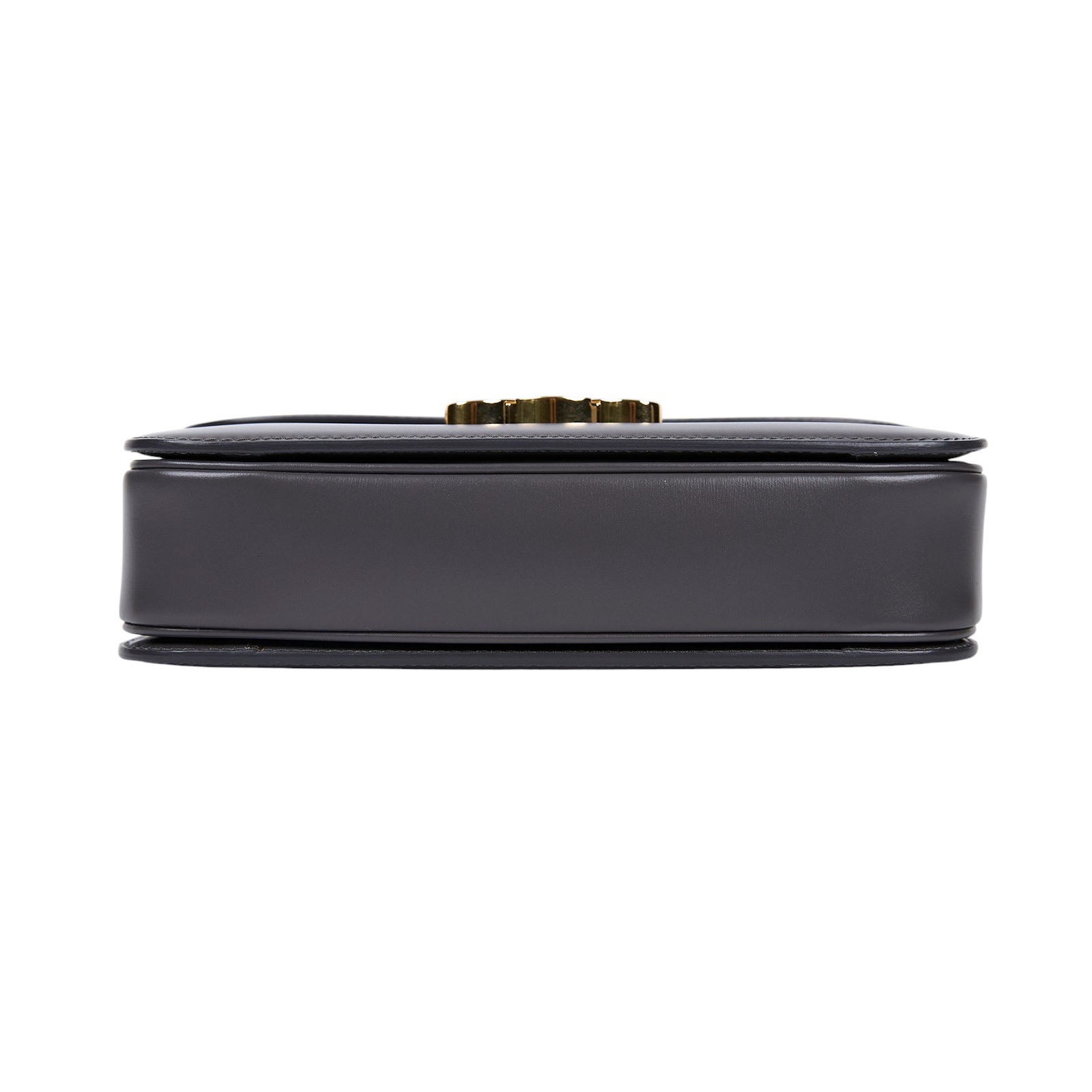 思琳 CELINE 亮面牛皮革 Classique Triomphe 凱旋門 肩背包 187363BF4 灰金凱旋門 無附屬品