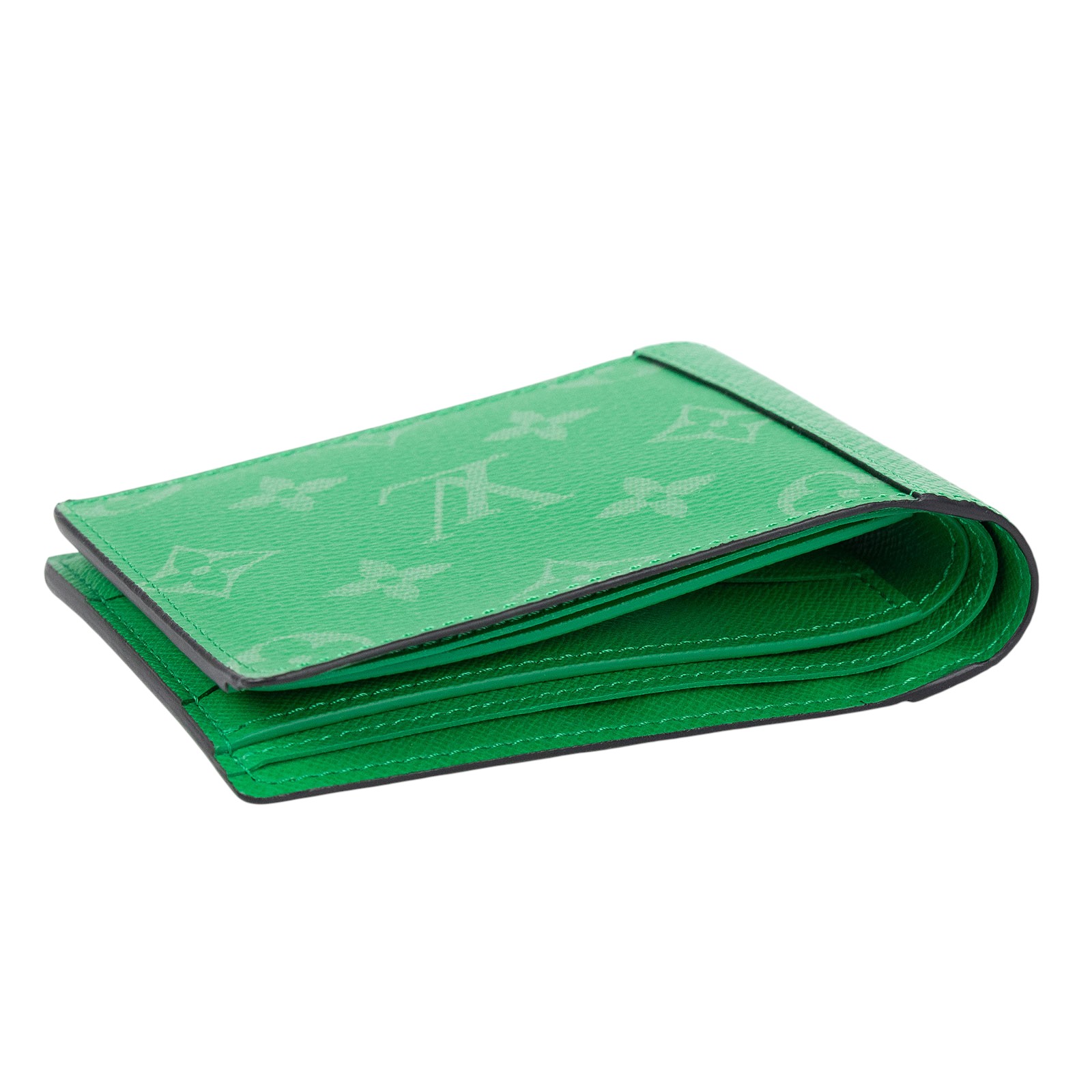路易威登 LOUIS VUITTON Multiple Wallet 錢包短夾 綠色 M30993 晶片款 綠對開短夾 原廠盒子/防塵袋