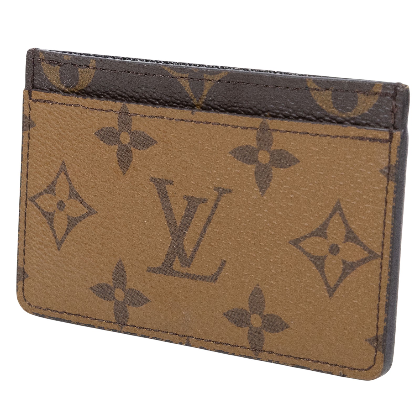 路易威登 LOUIS VUITTON 卡片套 卡夾 Monogram帆布 M69161 晶片款 雙色卡夾 原廠盒子/防塵袋