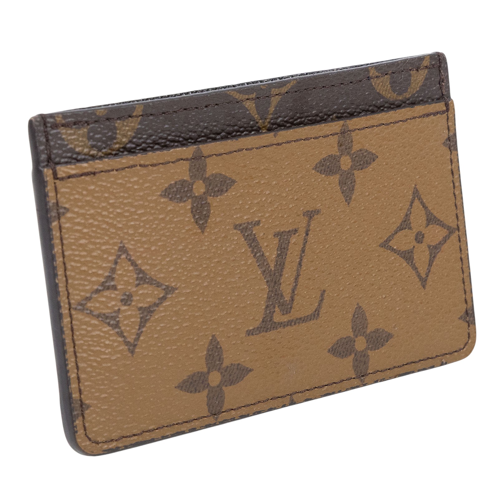 路易威登 LOUIS VUITTON 卡片套 卡夾 Monogram帆布 M69161 晶片款 雙色卡夾 原廠盒子/防塵袋