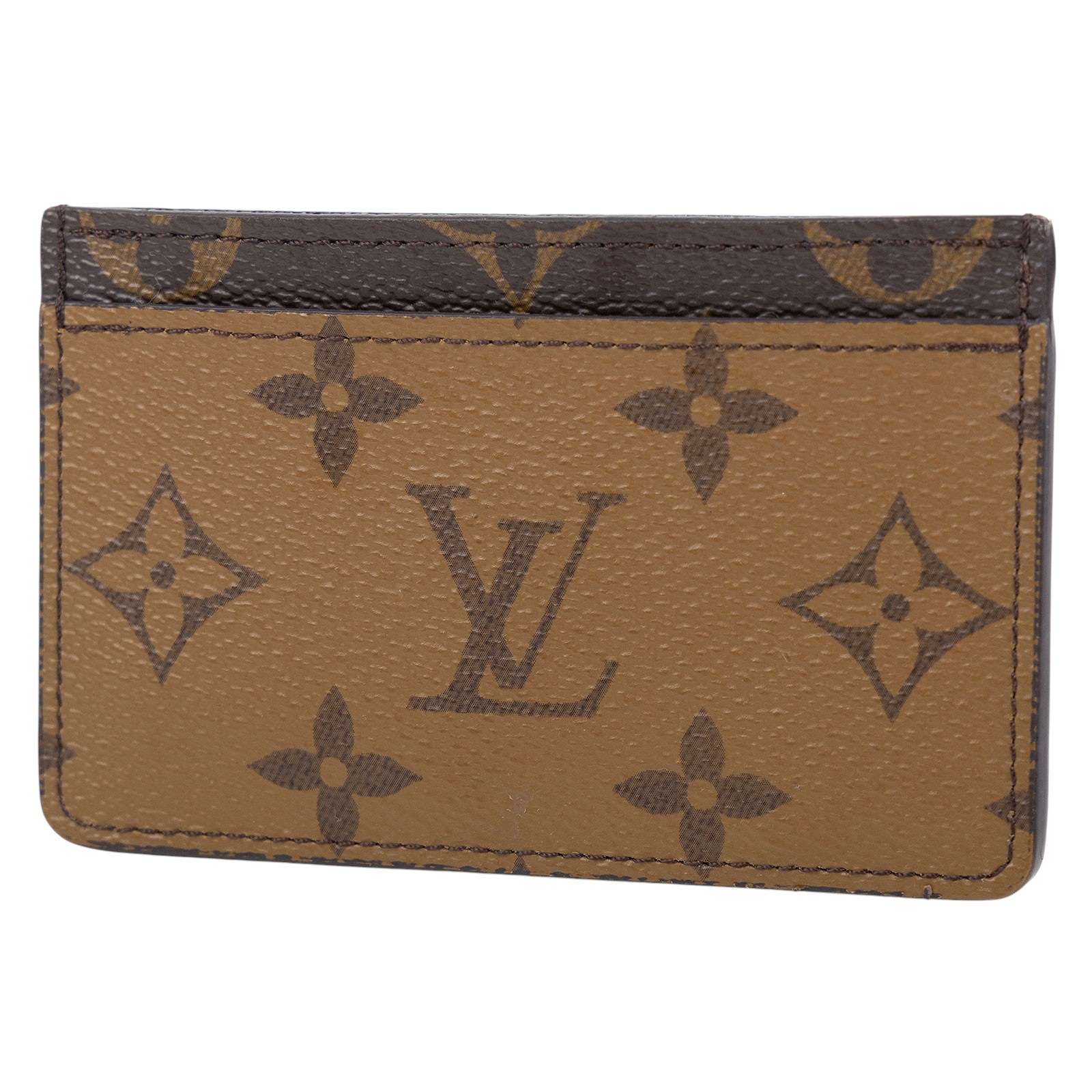 路易威登 LOUIS VUITTON 卡片套 卡夾 Monogram帆布 M69161 晶片款 雙色卡夾 原廠盒子/防塵袋