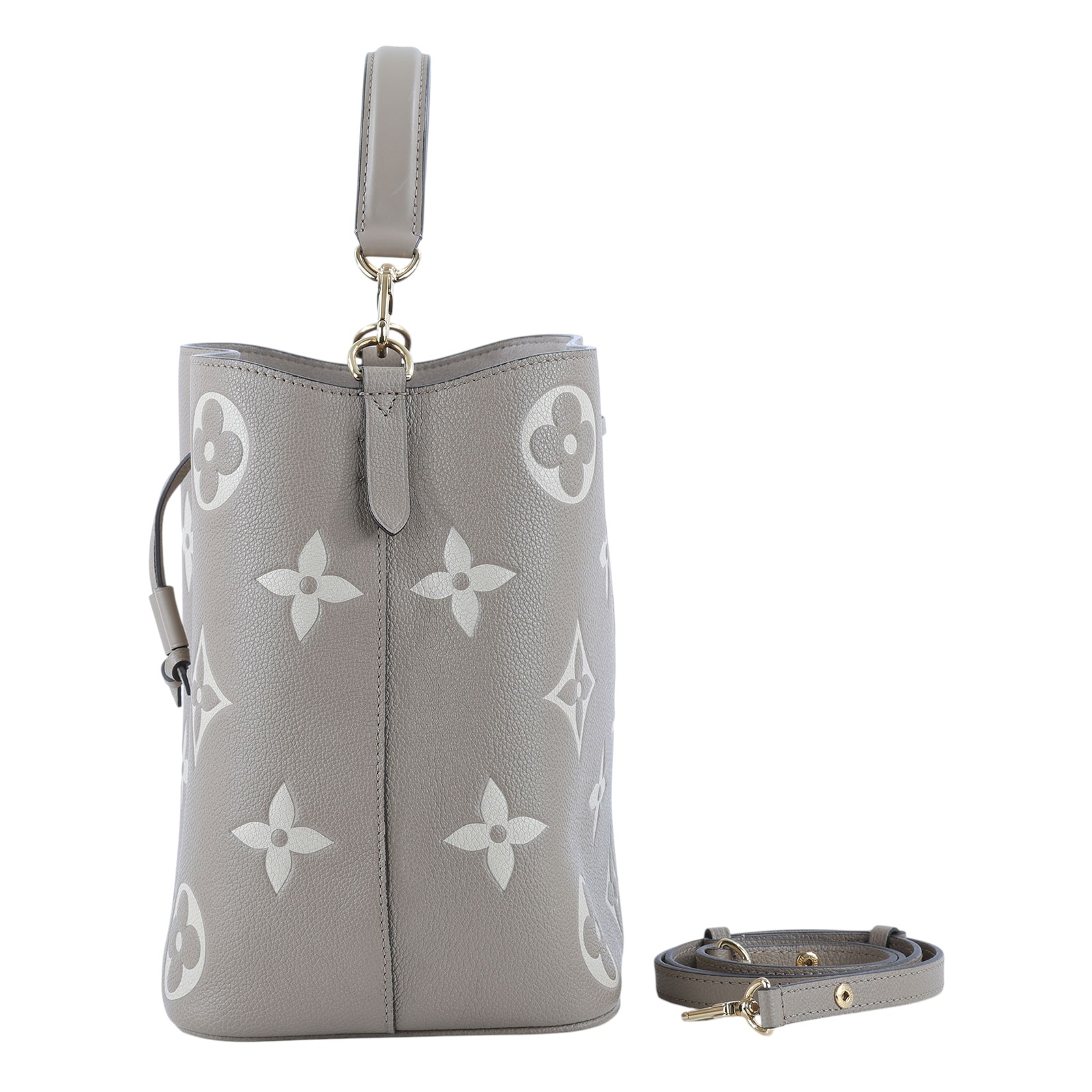 路易威登 LOUIS VUITTON NéoNoé MM 雙色 束口水桶包 M45555 晶片款 斑鳩灰NEONOE MM 防塵袋
