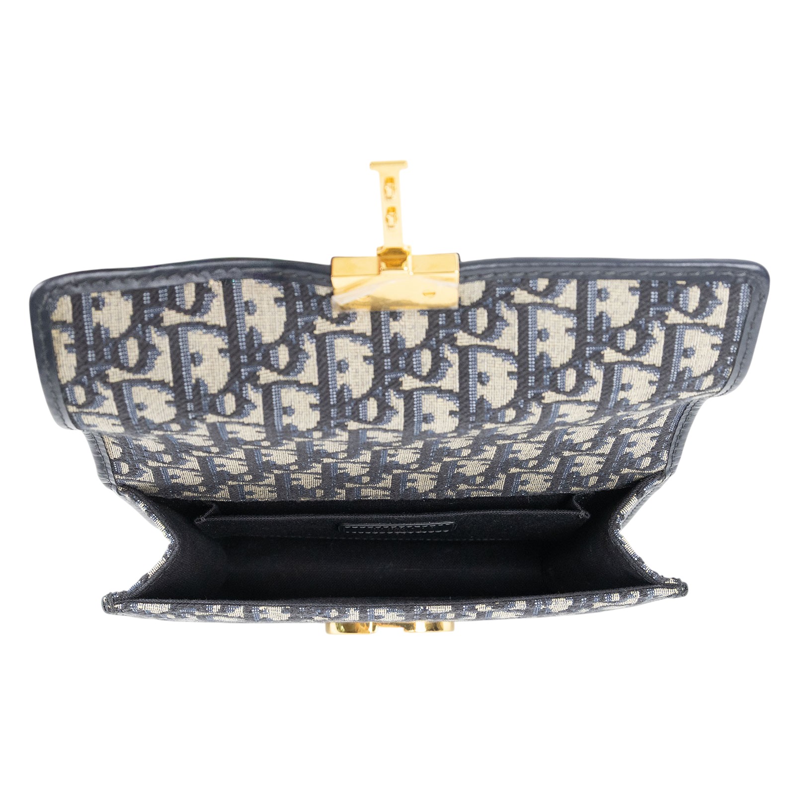 迪奧 CHRISTIAN DIOR 30 Montaigne 小型包 M9234UTZQ 藍緹花帆布蒙田 30 防塵袋/購買證明/保證卡