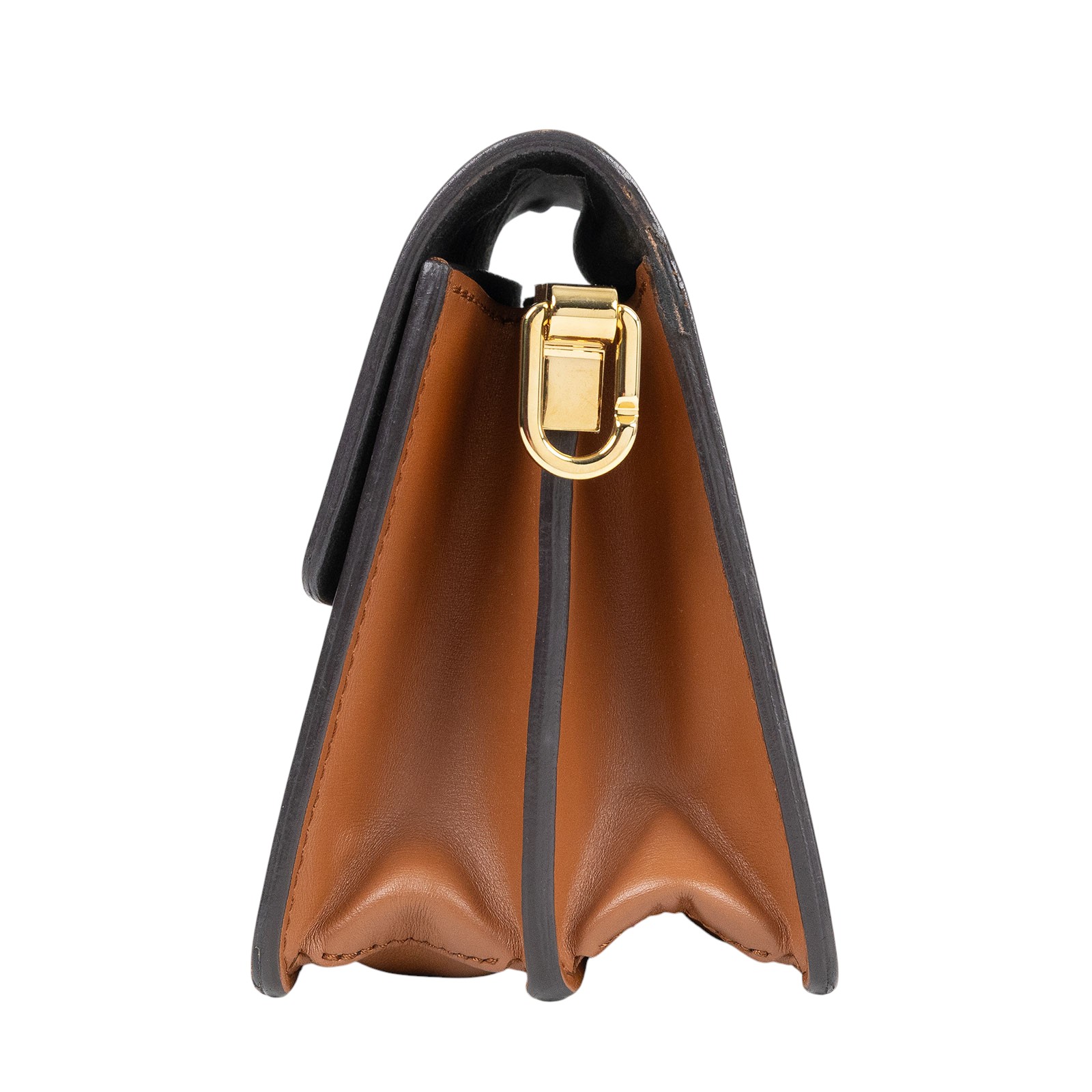 路易威登 LOUIS VUITTON Mini Dauphine 達芙妮 Reverse皮革飾邊 帆布肩背 斜背包 M45959 晶片款  原廠盒子/防塵袋/購買證明