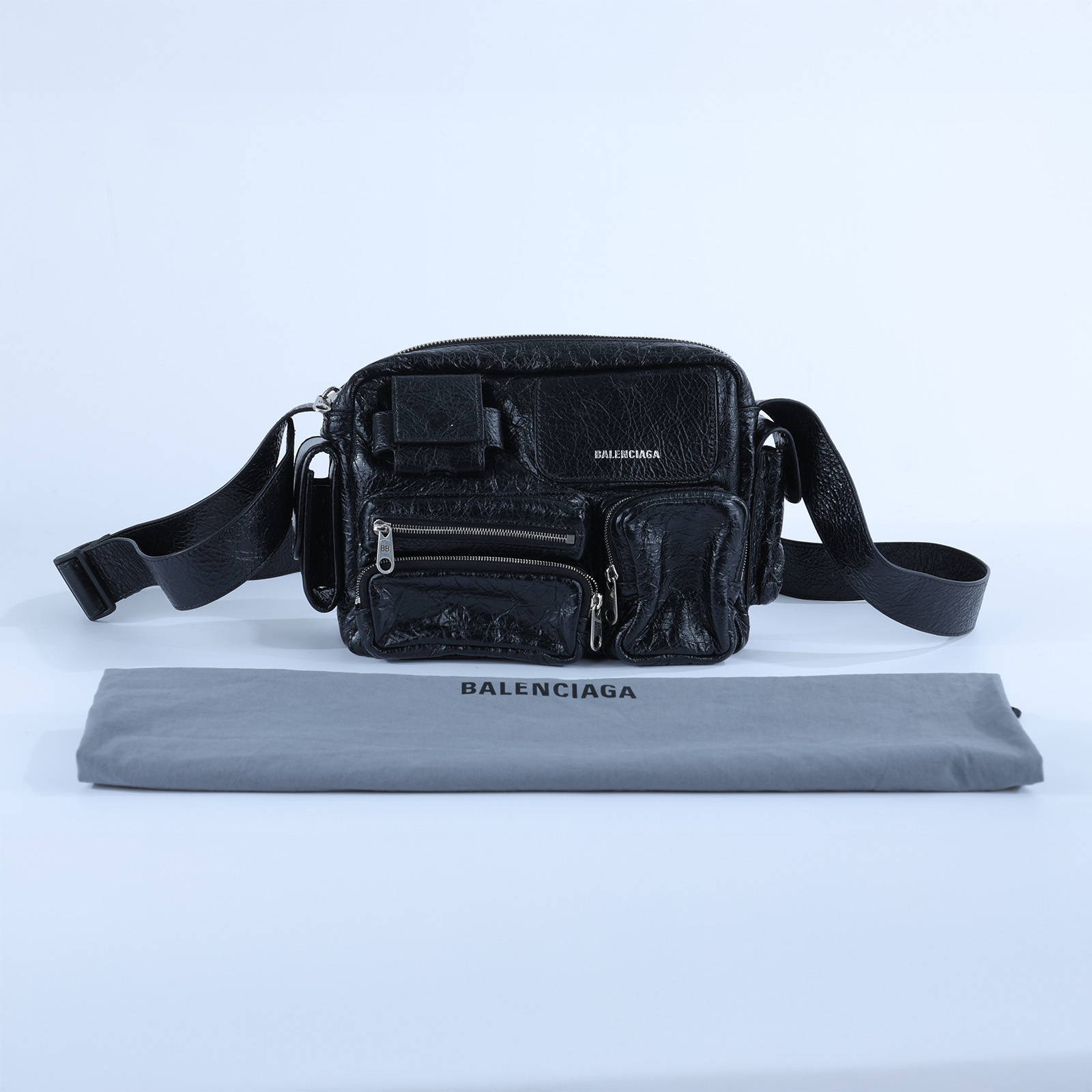 巴黎世家 BALENCIAGA Superbusy 相機包 829068210C8 黑SUPERBUSY 相機包 防塵袋