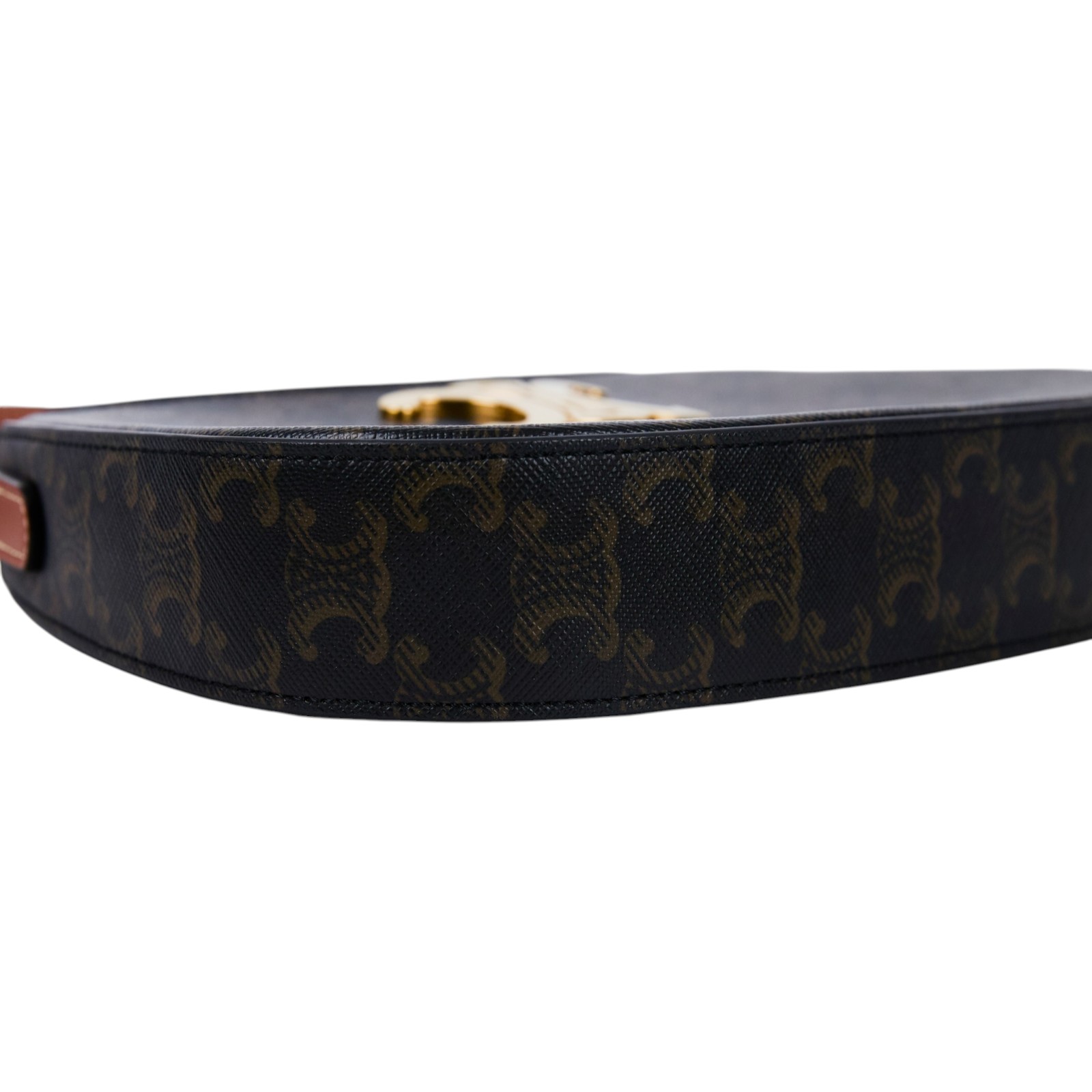 思琳 CELINE Tilly 標識印花 牛皮革 中型 手提 肩背包 115702CUZ 凱旋門TILLY 中號 防塵袋/日本購買證明